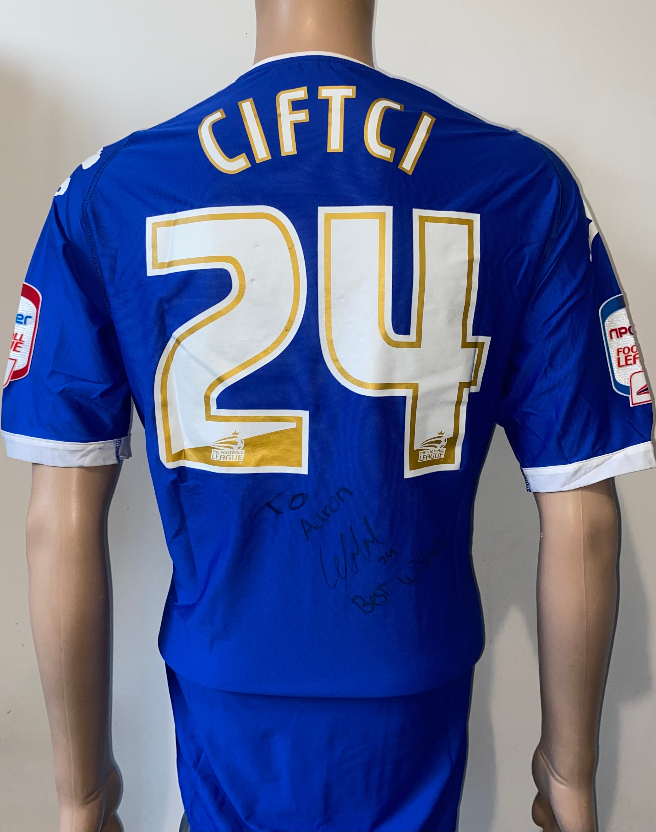 2010/11 PORTSMOUTH MATCH WORN HOME SHIRT (CIFTCI #24)