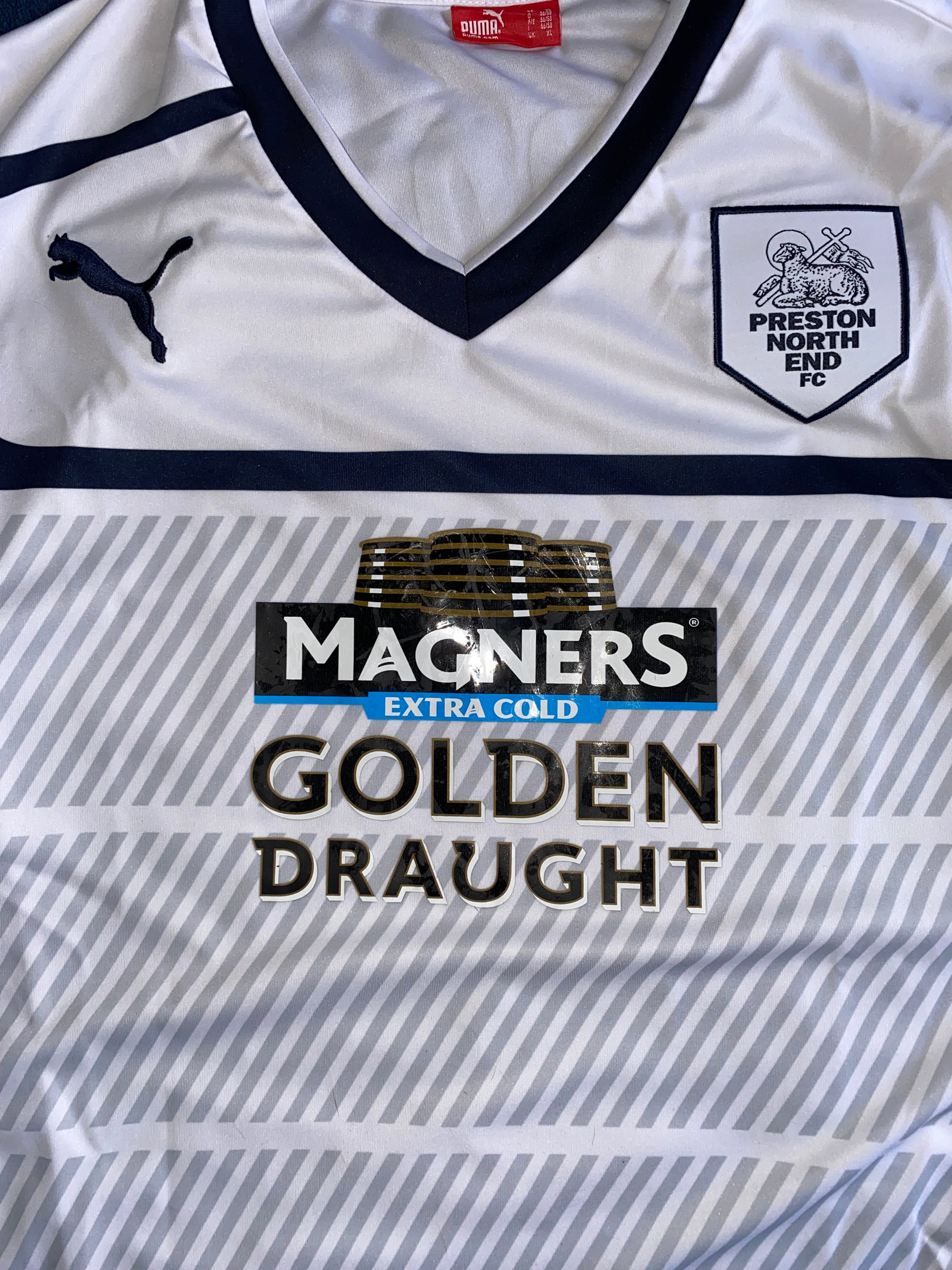 2012 PRESTON NORTH END MATCH WORN SHIRT (BYROM #13)