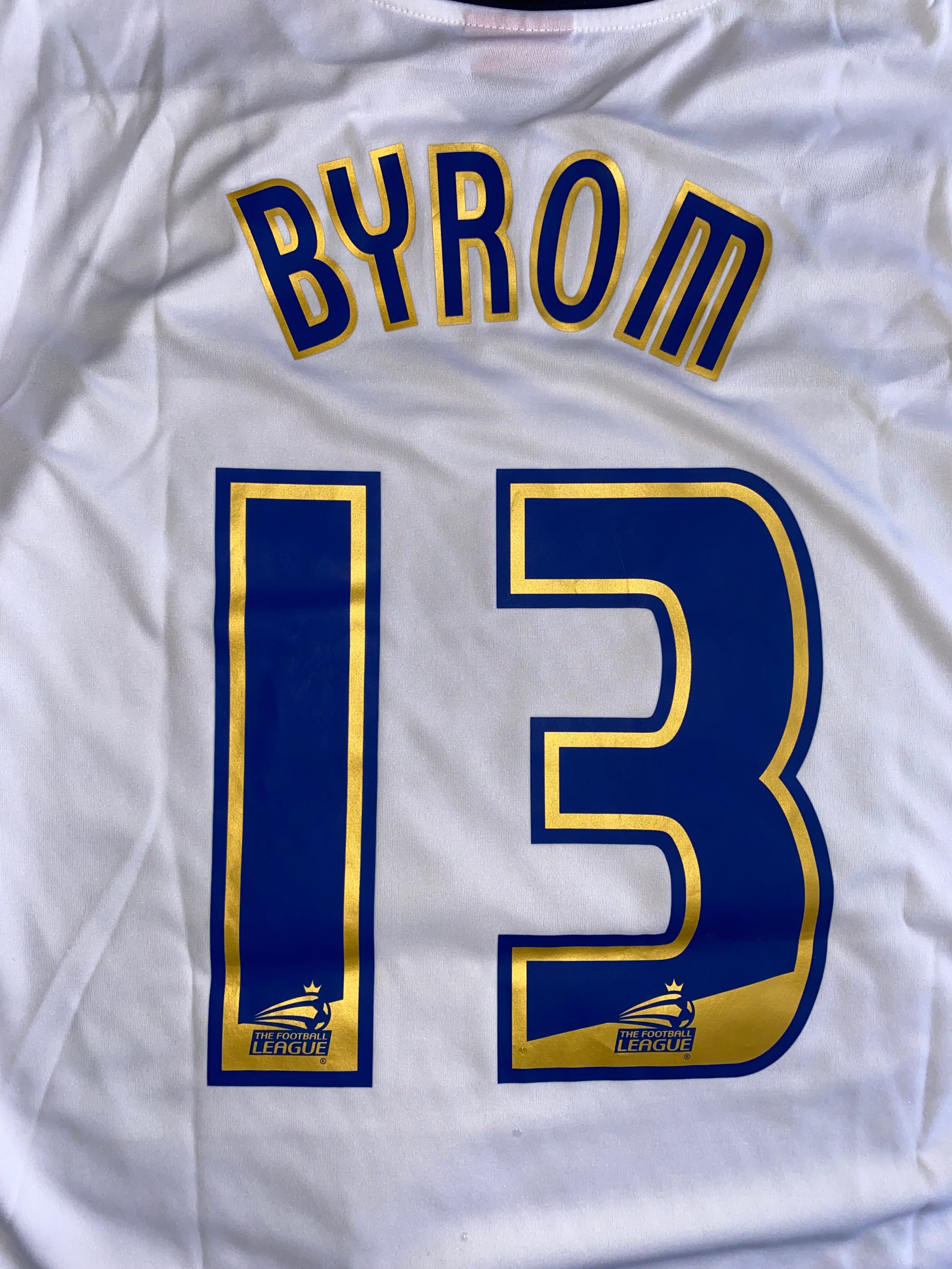 2012 PRESTON NORTH END MATCH WORN SHIRT (BYROM #13)
