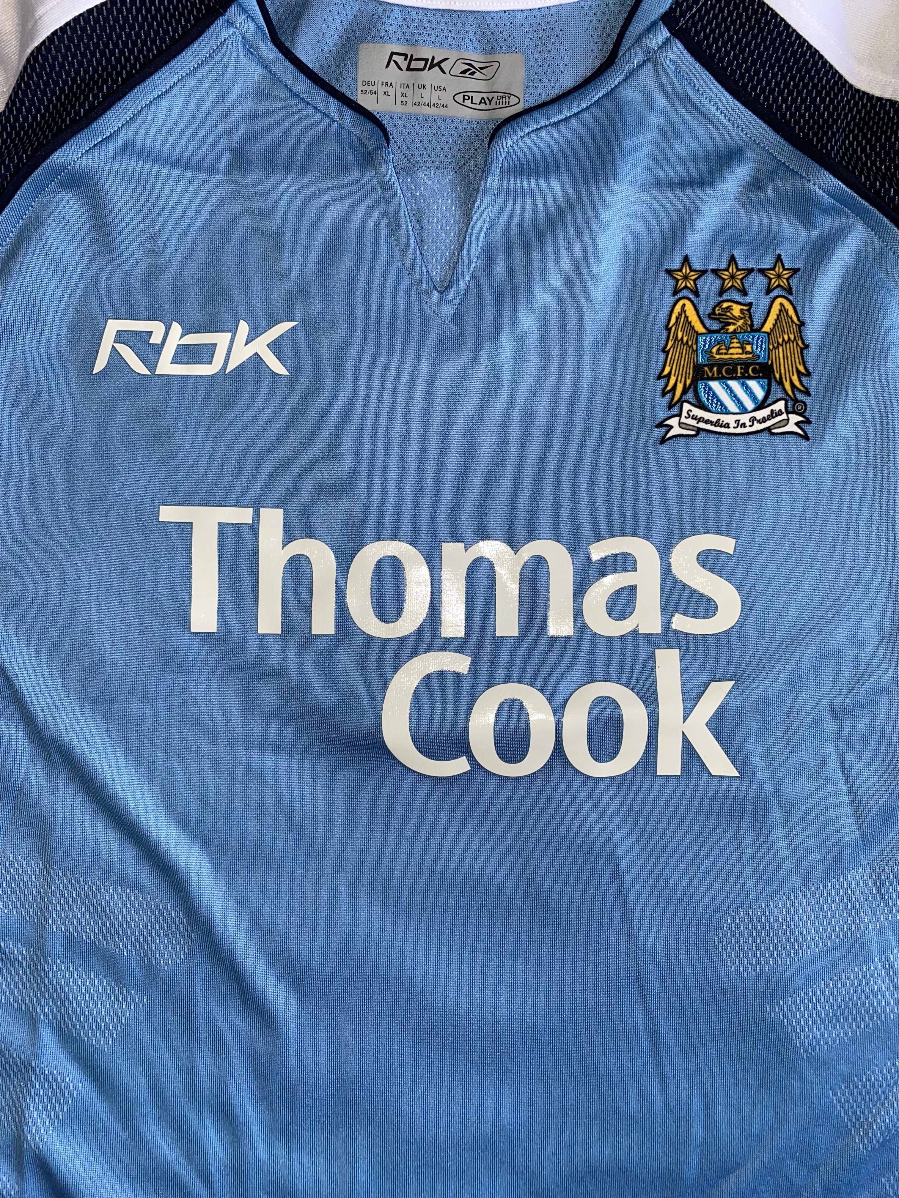 2006-07 MANCHESTER CITY MATCH ISSUE HOME SHIRT JORDAN #4