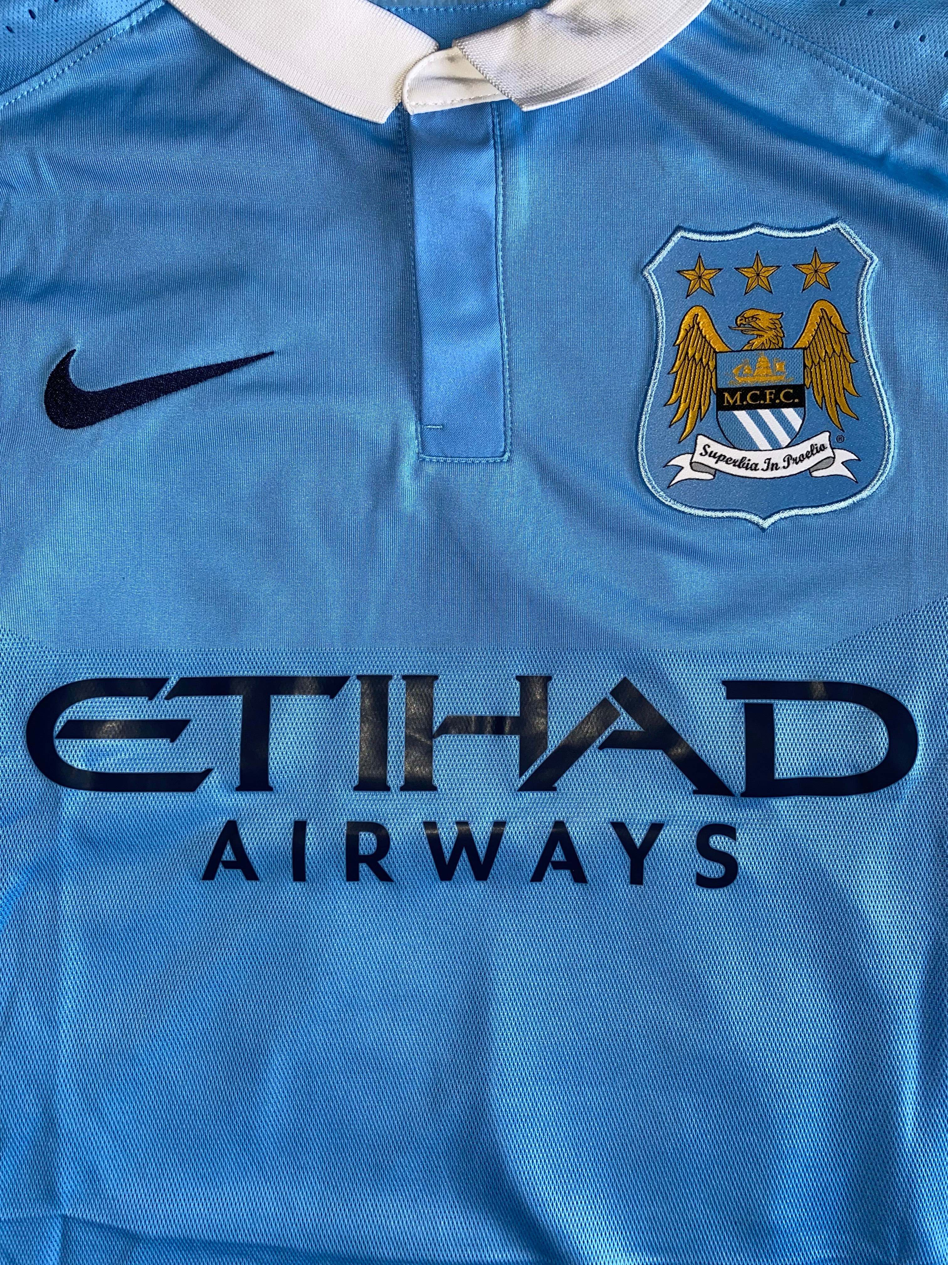 2015/16 MANCHESTER CITY MATCH ISSUE HOME SHIRT (MANGALA #20)