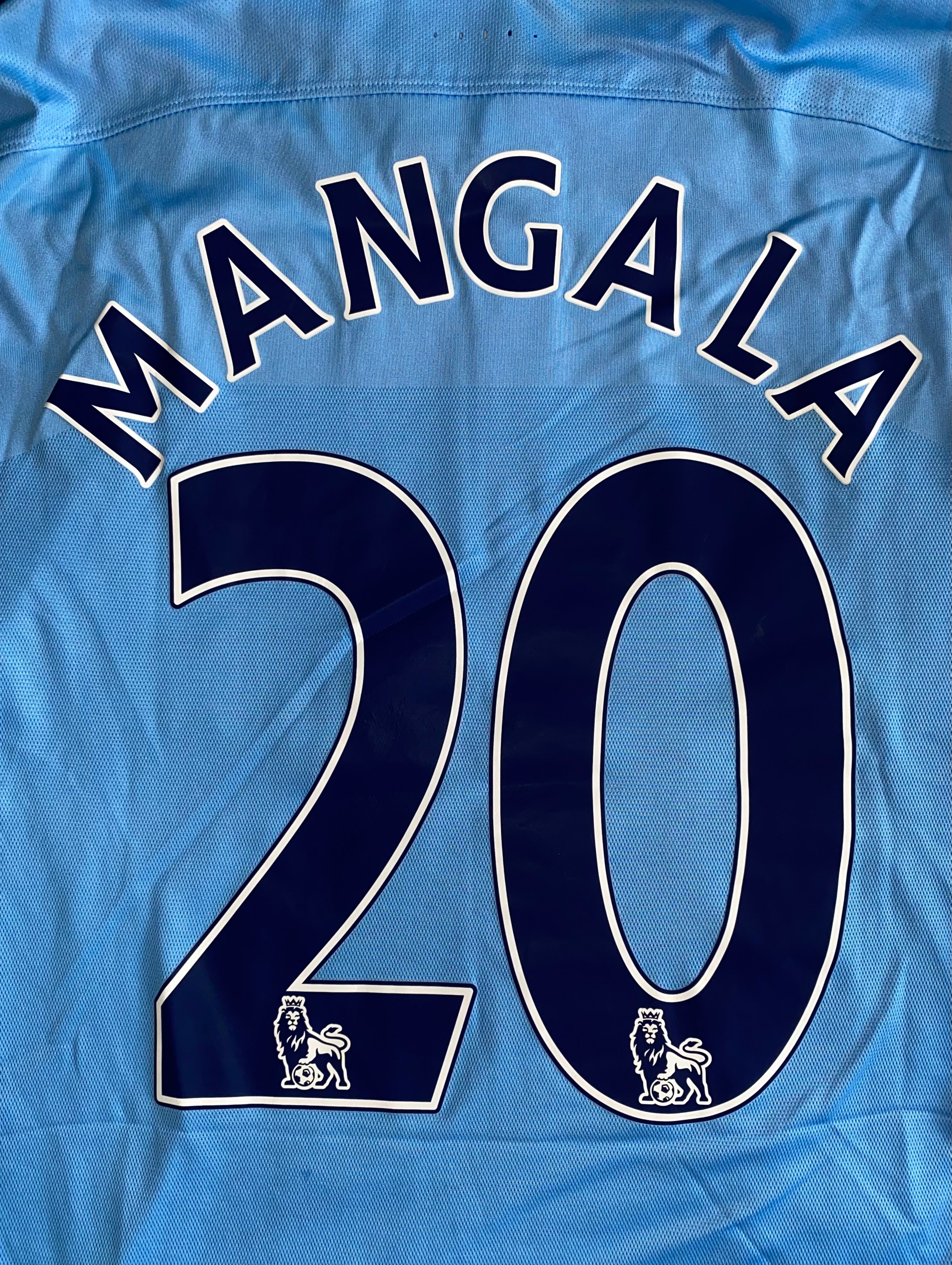2015/16 MANCHESTER CITY MATCH ISSUE HOME SHIRT (MANGALA #20)
