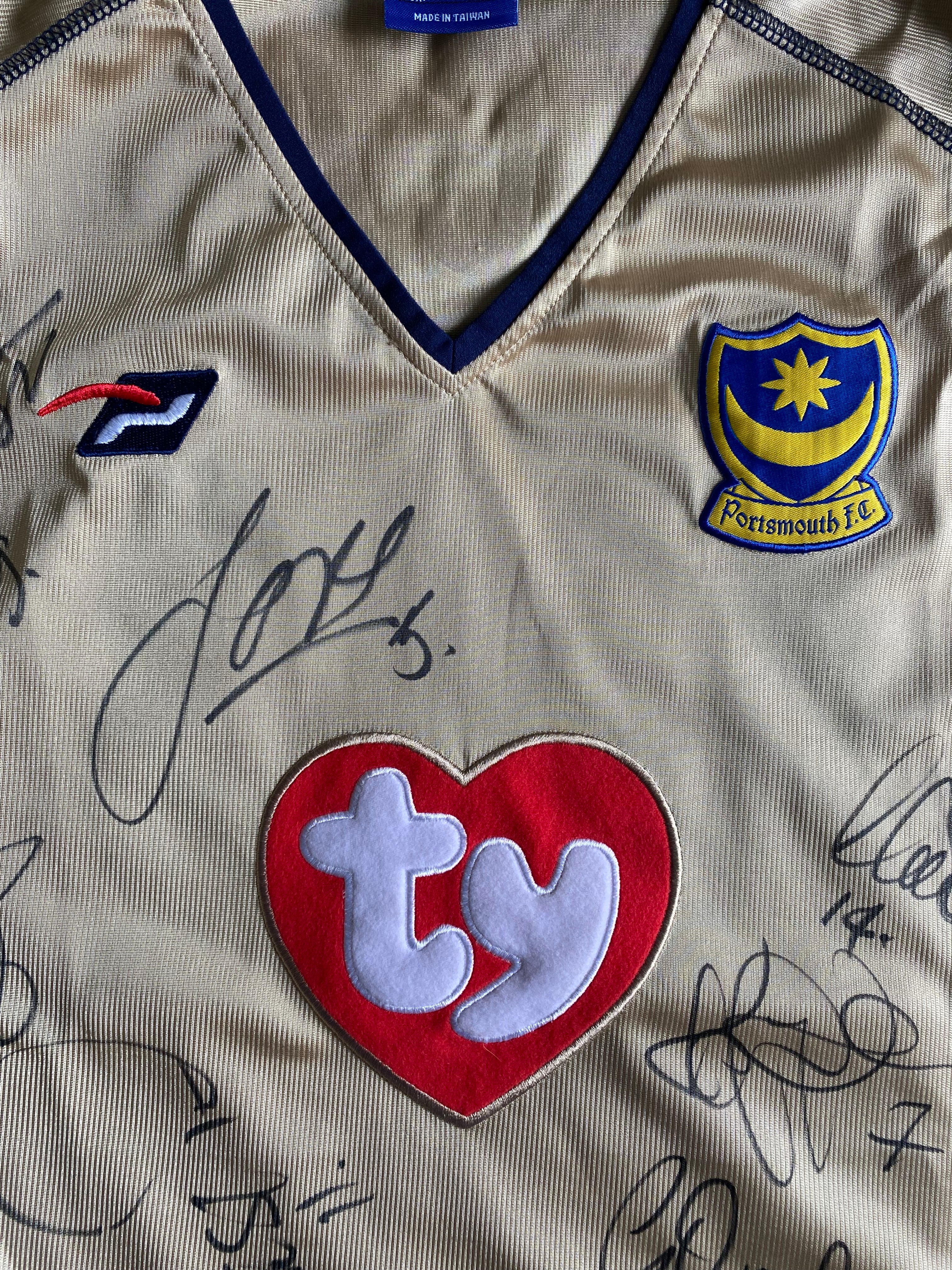 2002/03 MATCH WORN PORTSMOUTH AWAY SHIRT (RITCHIE #38)