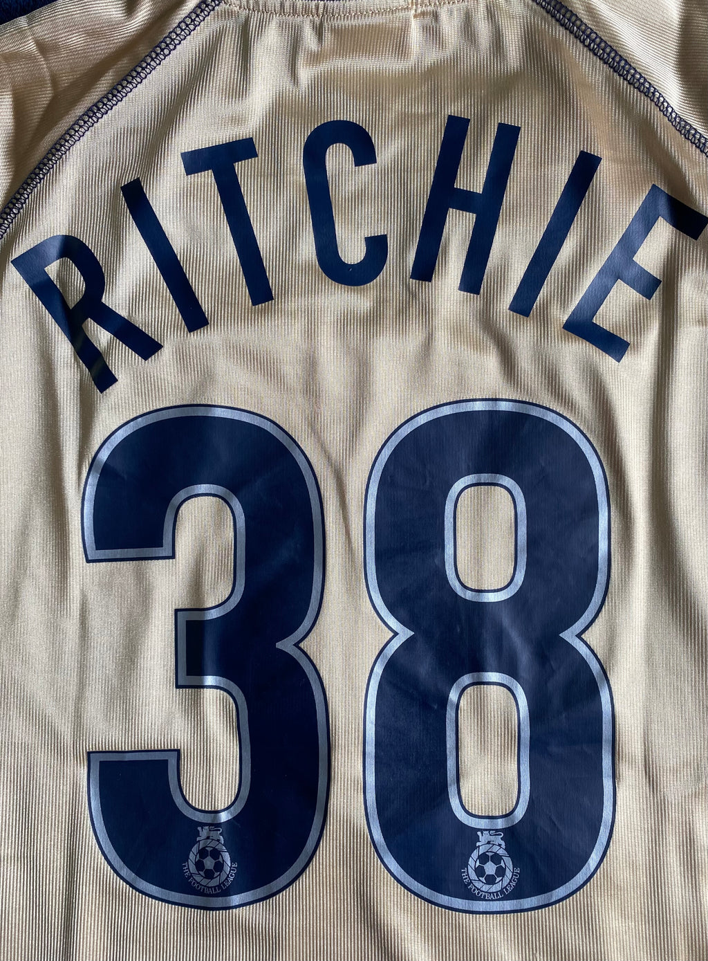 2002/03 MATCH WORN PORTSMOUTH AWAY SHIRT (RITCHIE #38)