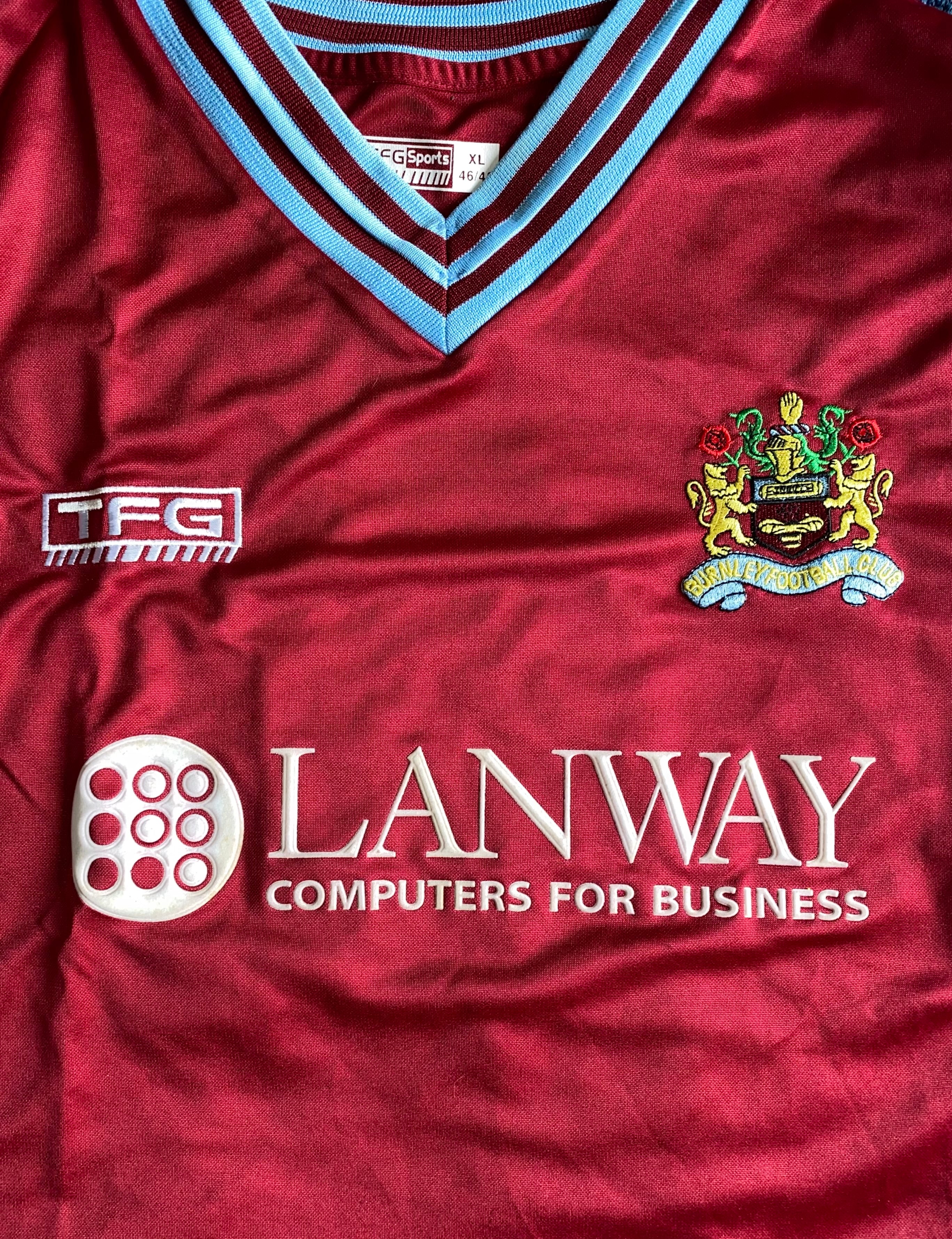 2002/03 BURNLEY MATCH WORN HOME SHIRT (FARRELLY #16)