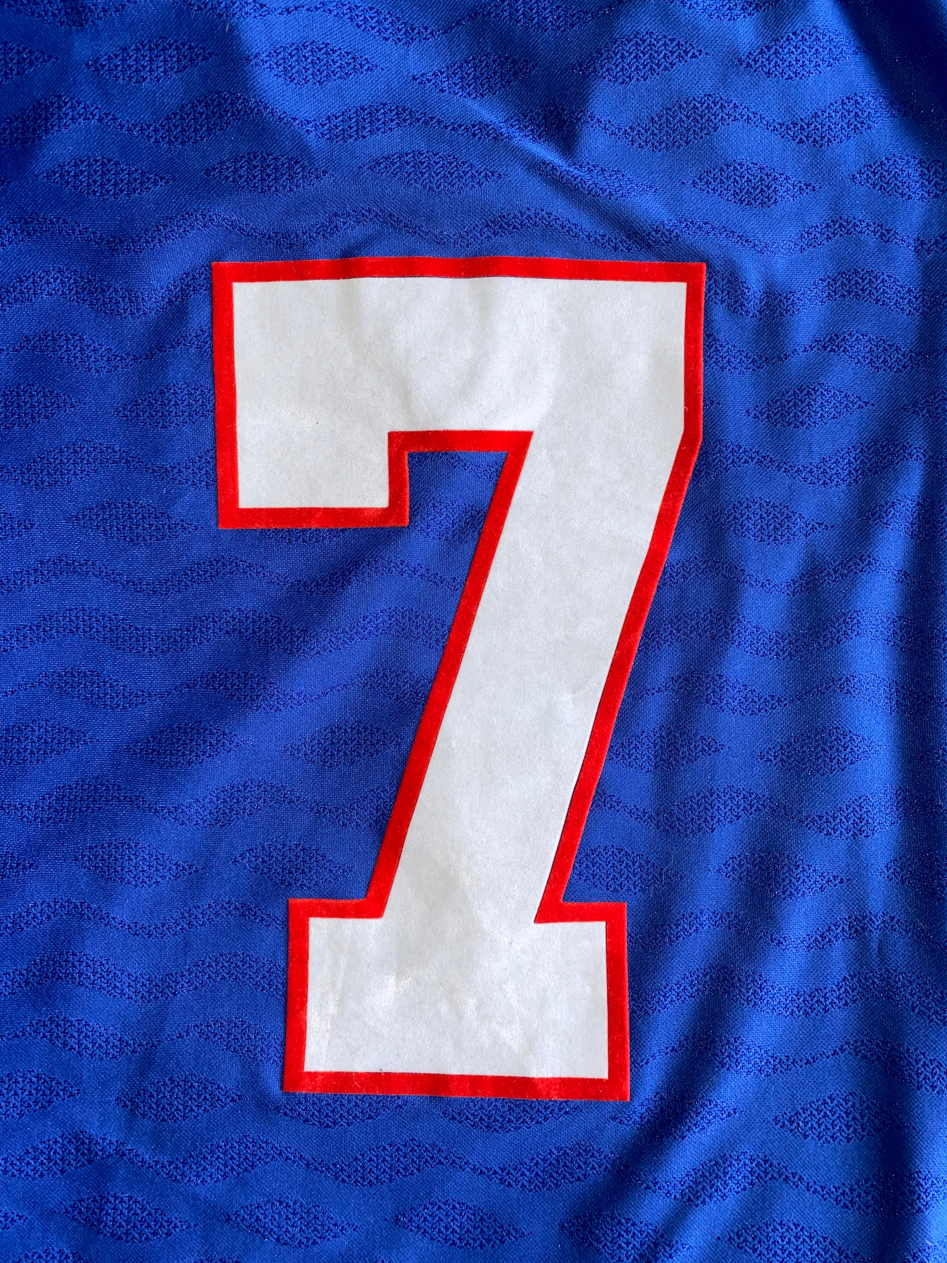 1995/96 OLDHAM ATHLETIC MATCH WORN HOME SHIRT #7