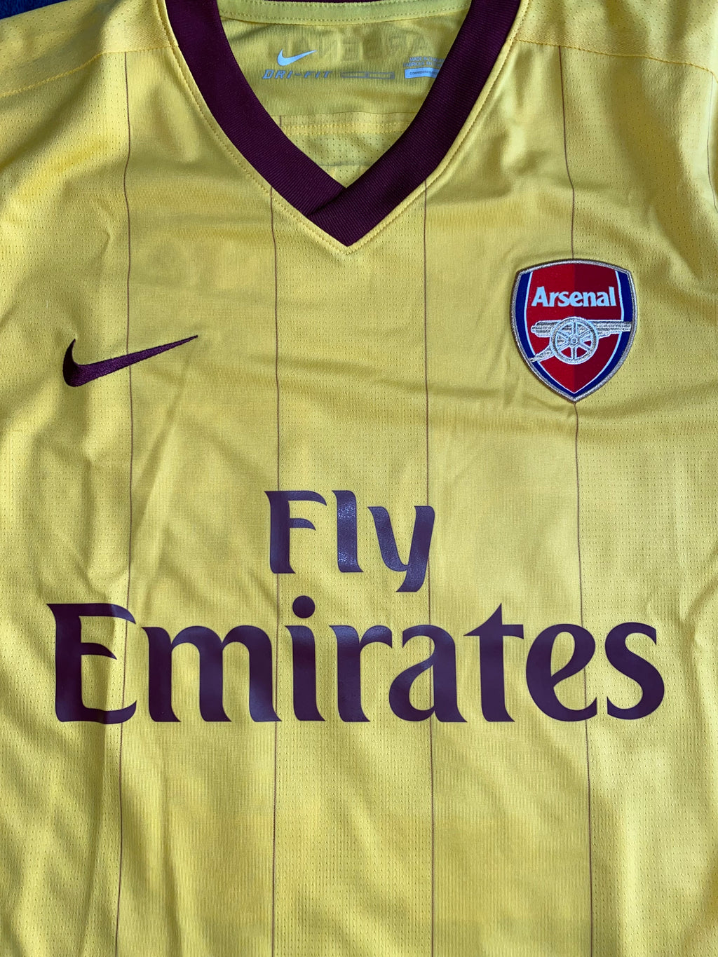 2010/11 ARSENAL MATCH ISSUE AWAY SHIRT (JENKINSON #25)