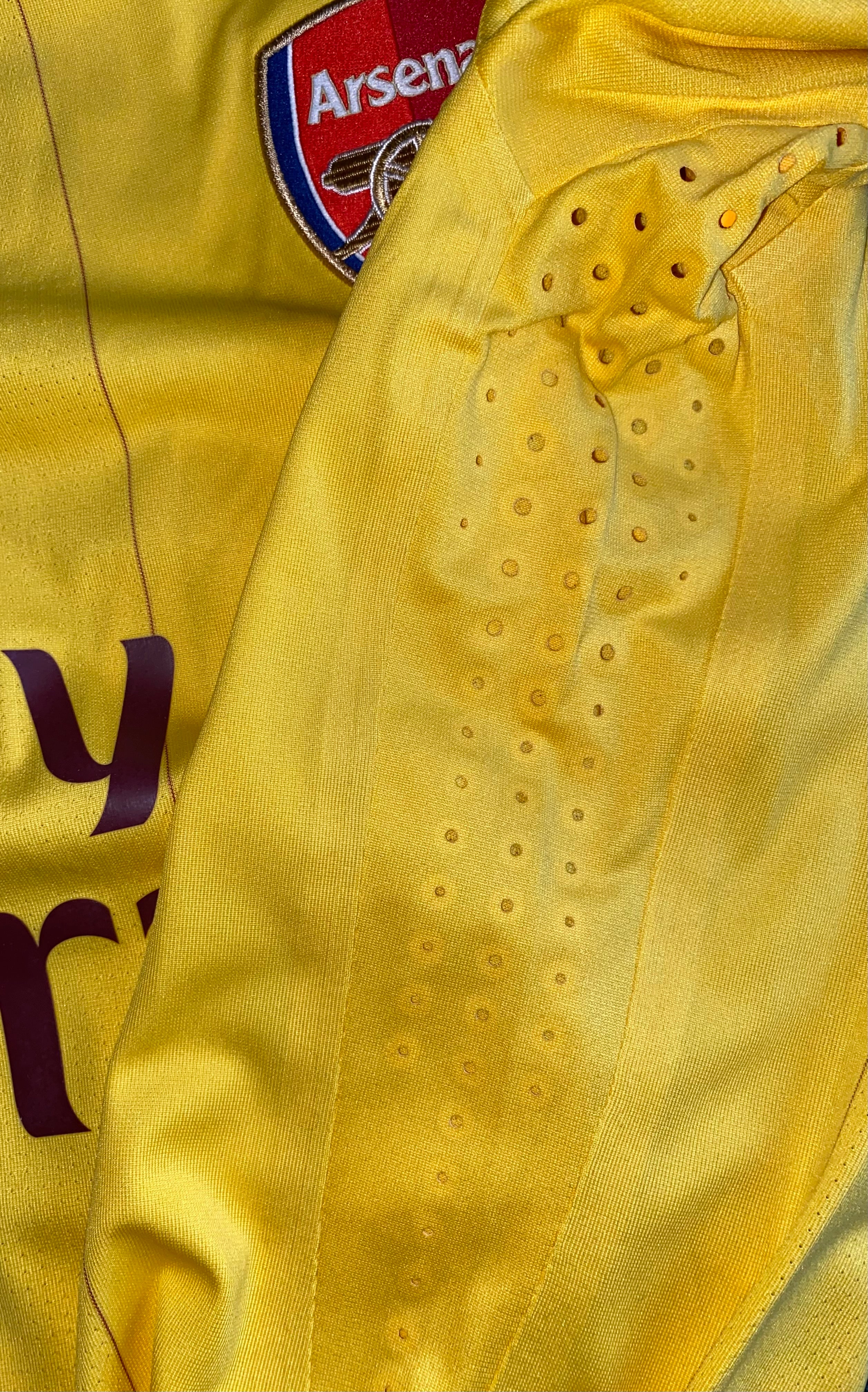2010/11 ARSENAL MATCH ISSUE AWAY SHIRT (JENKINSON #25)
