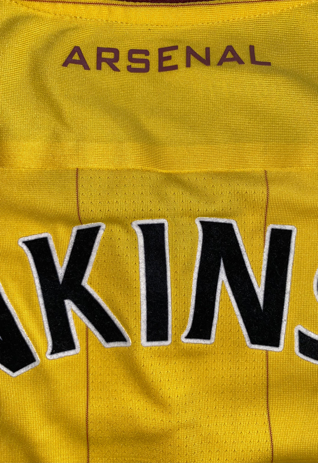 2010/11 ARSENAL MATCH ISSUE AWAY SHIRT (JENKINSON #25)