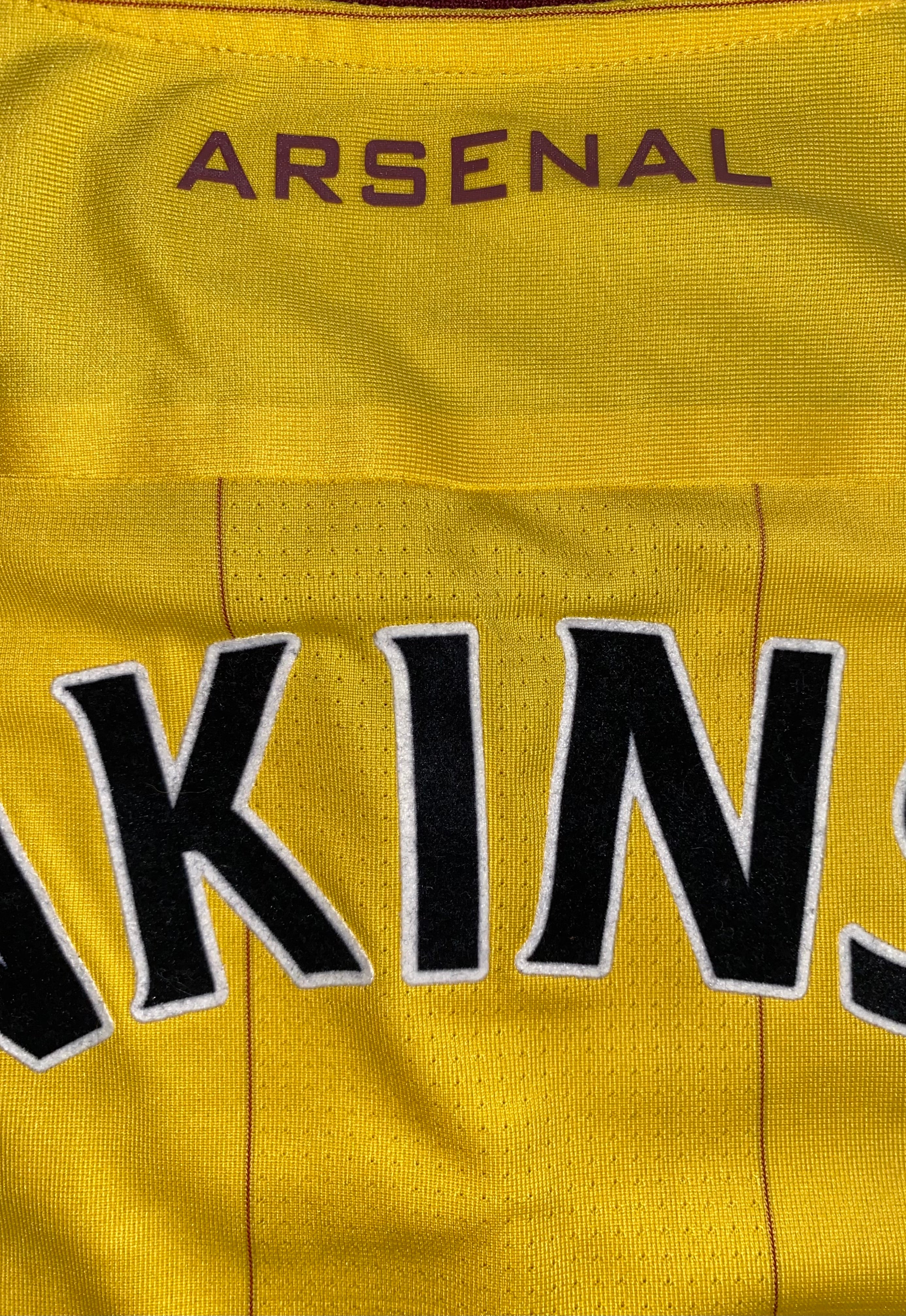 2010/11 ARSENAL MATCH ISSUE AWAY SHIRT (JENKINSON #25)
