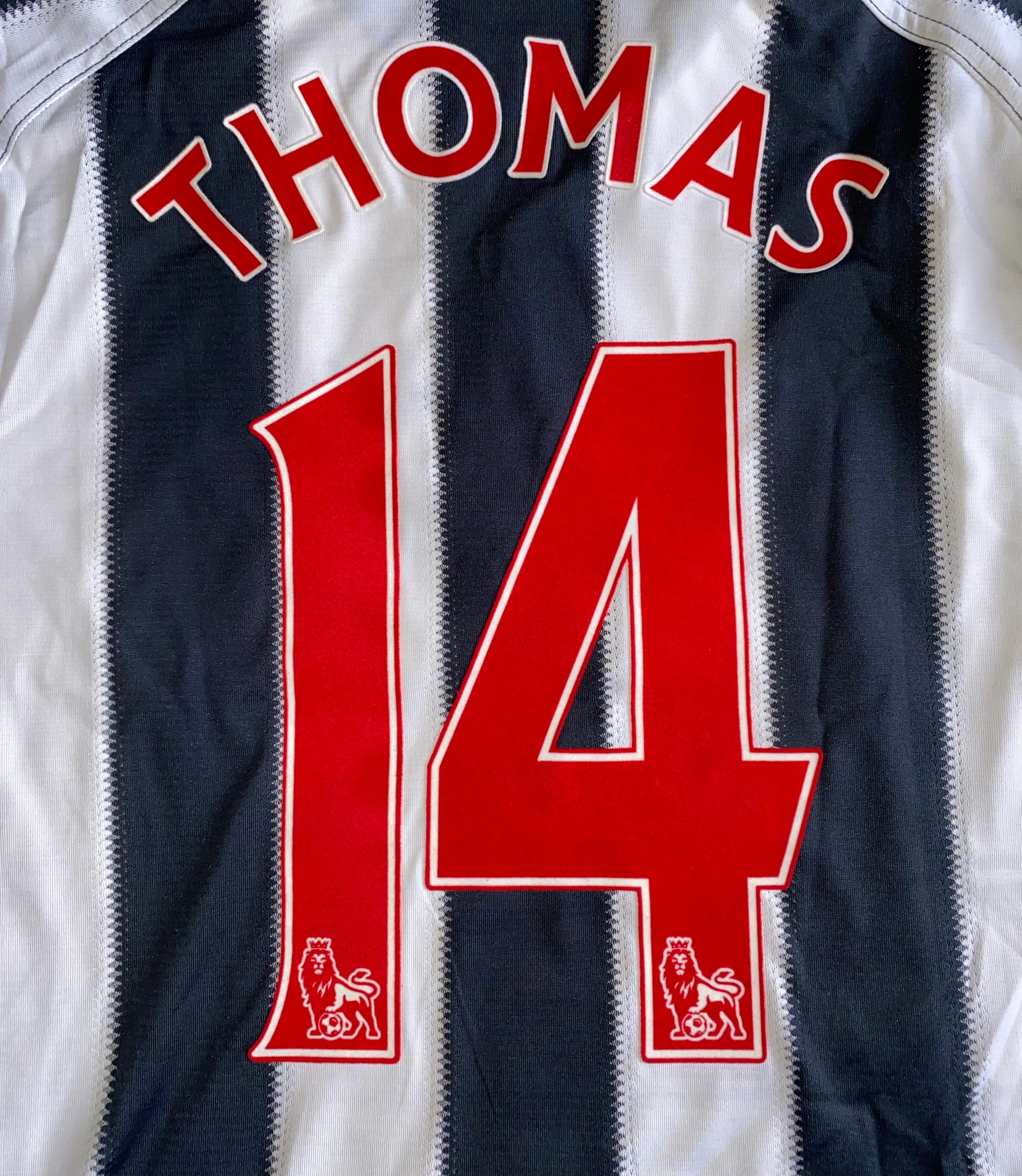 2010/11 WEST BROMWICH ALBION MATCH WORN SHIRT (THOMAS #14)