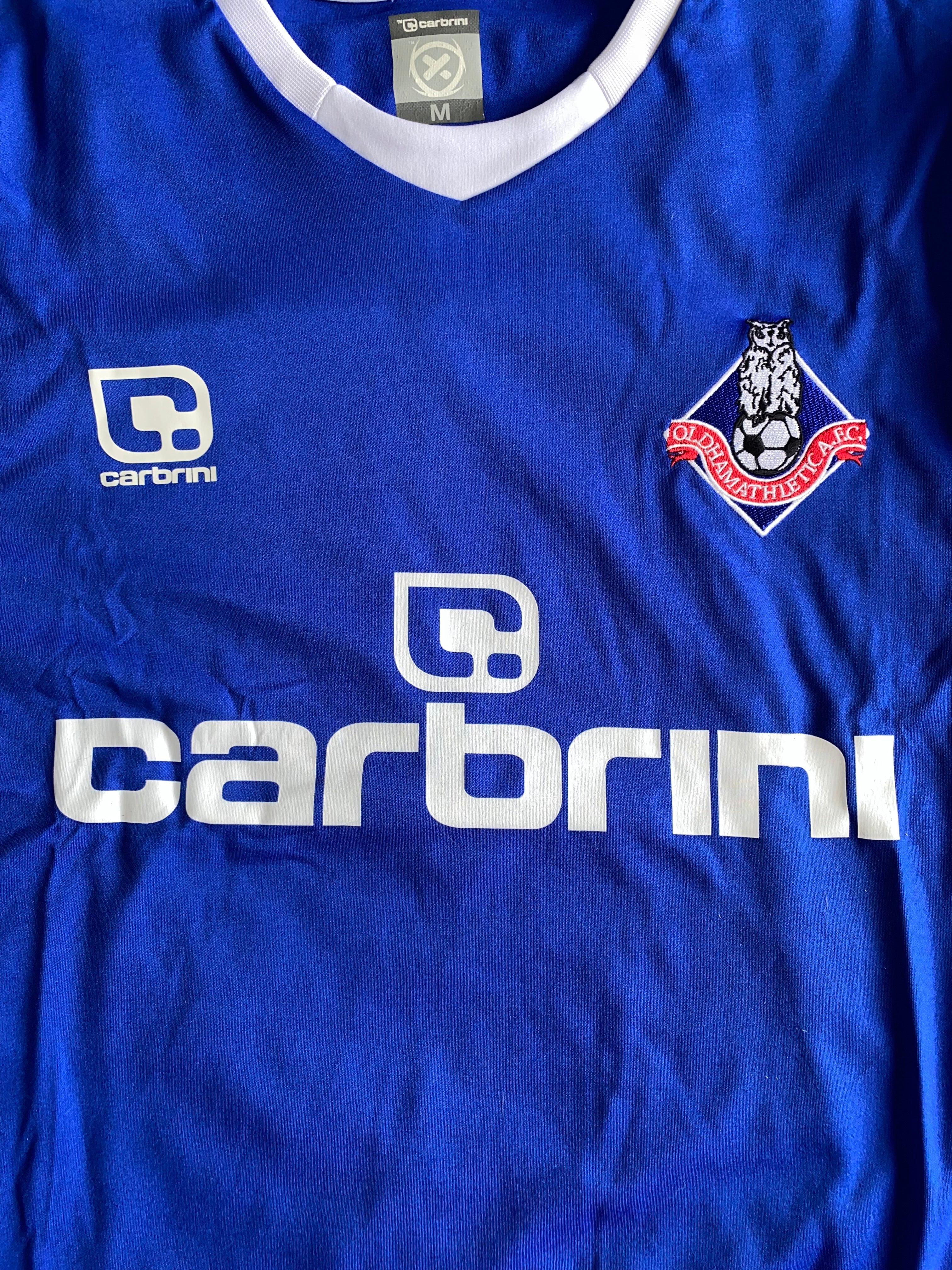 2011/12 OLDHAM ATHLETIC MATCH WORN HOME SHIRT (BROWN #6)