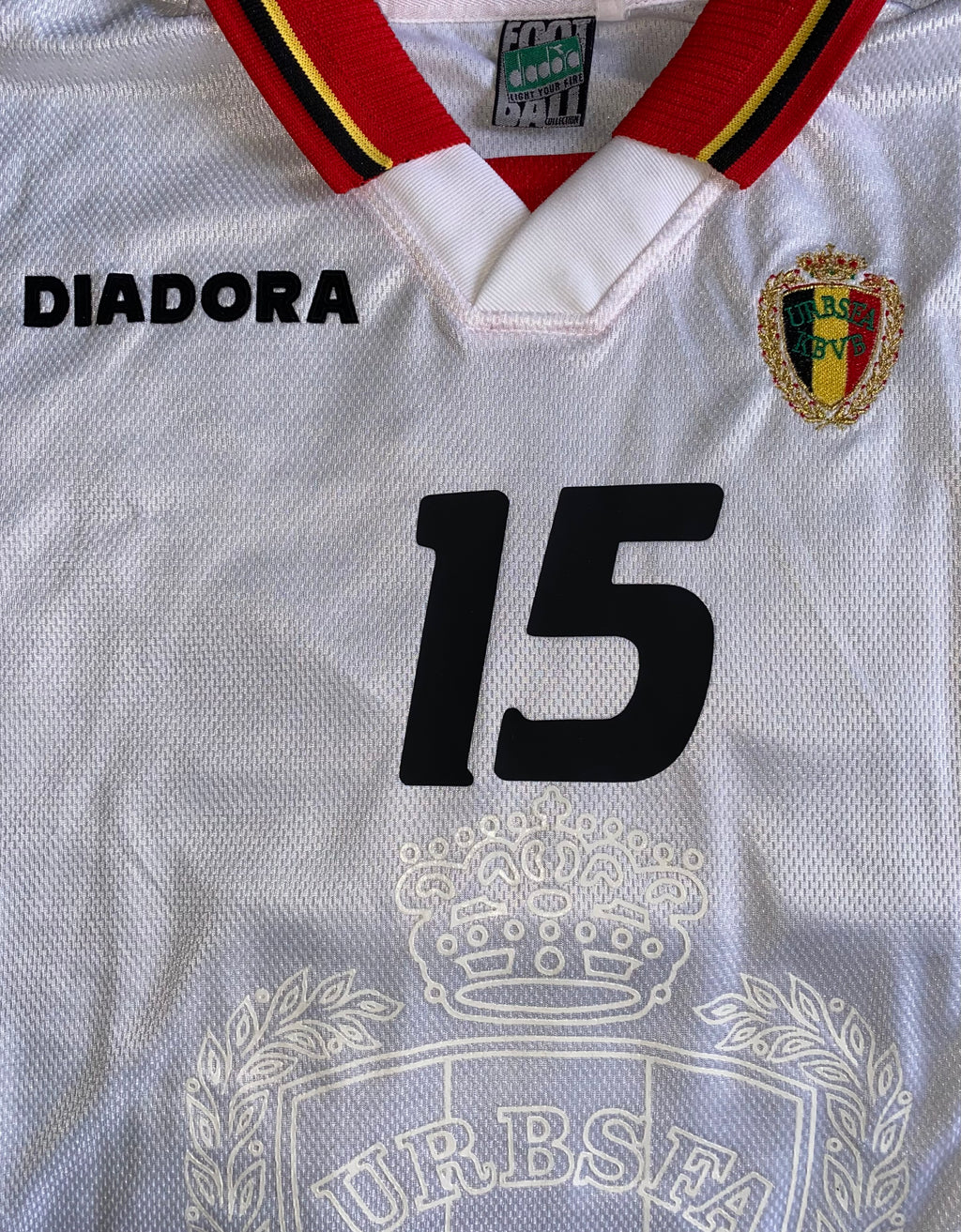 1997 BELGIUM MATCH ISSUE AWAY SHIRT #15