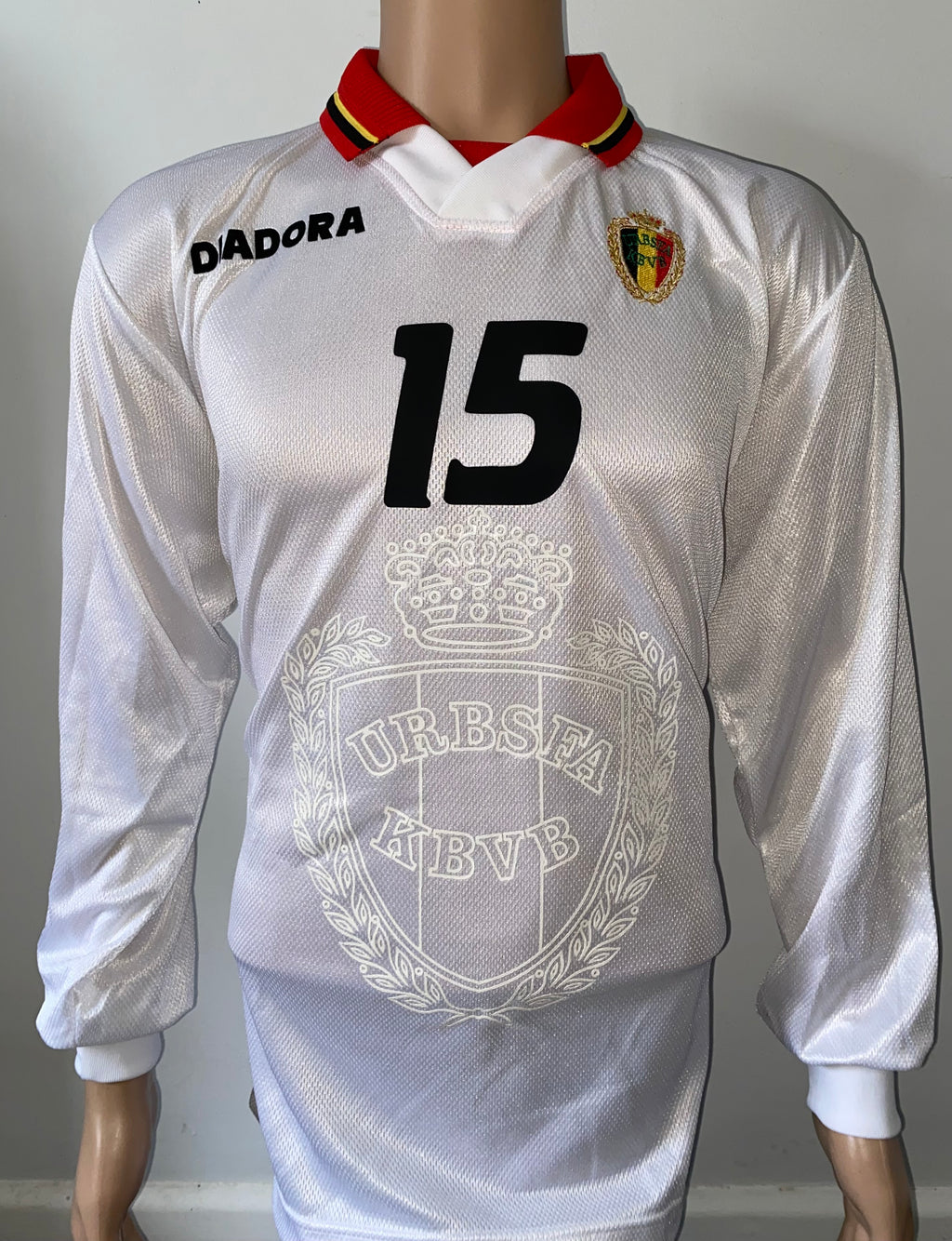 1997 BELGIUM MATCH ISSUE AWAY SHIRT #15