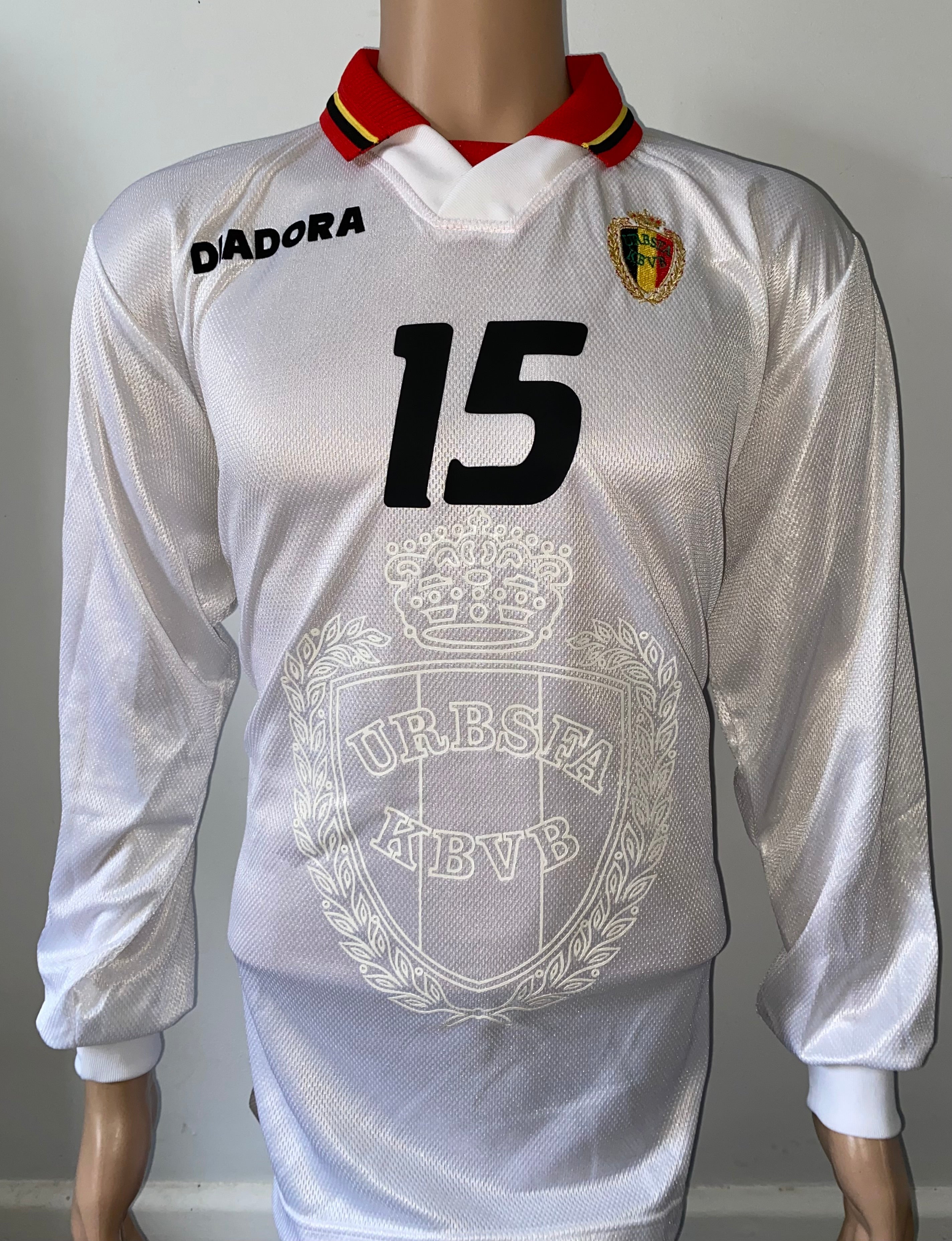 1997 BELGIUM MATCH ISSUE AWAY SHIRT #15