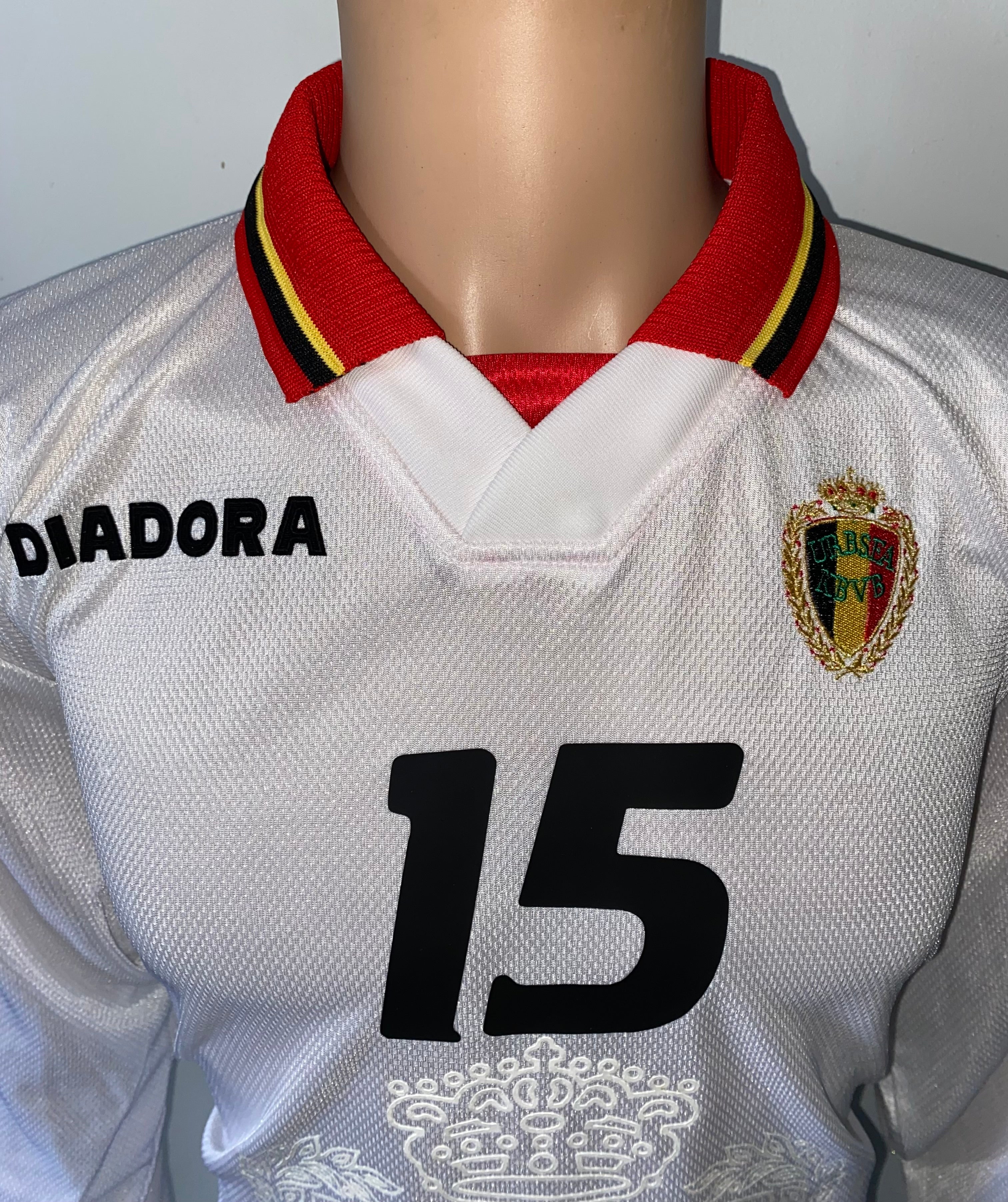 1997 BELGIUM MATCH ISSUE AWAY SHIRT #15