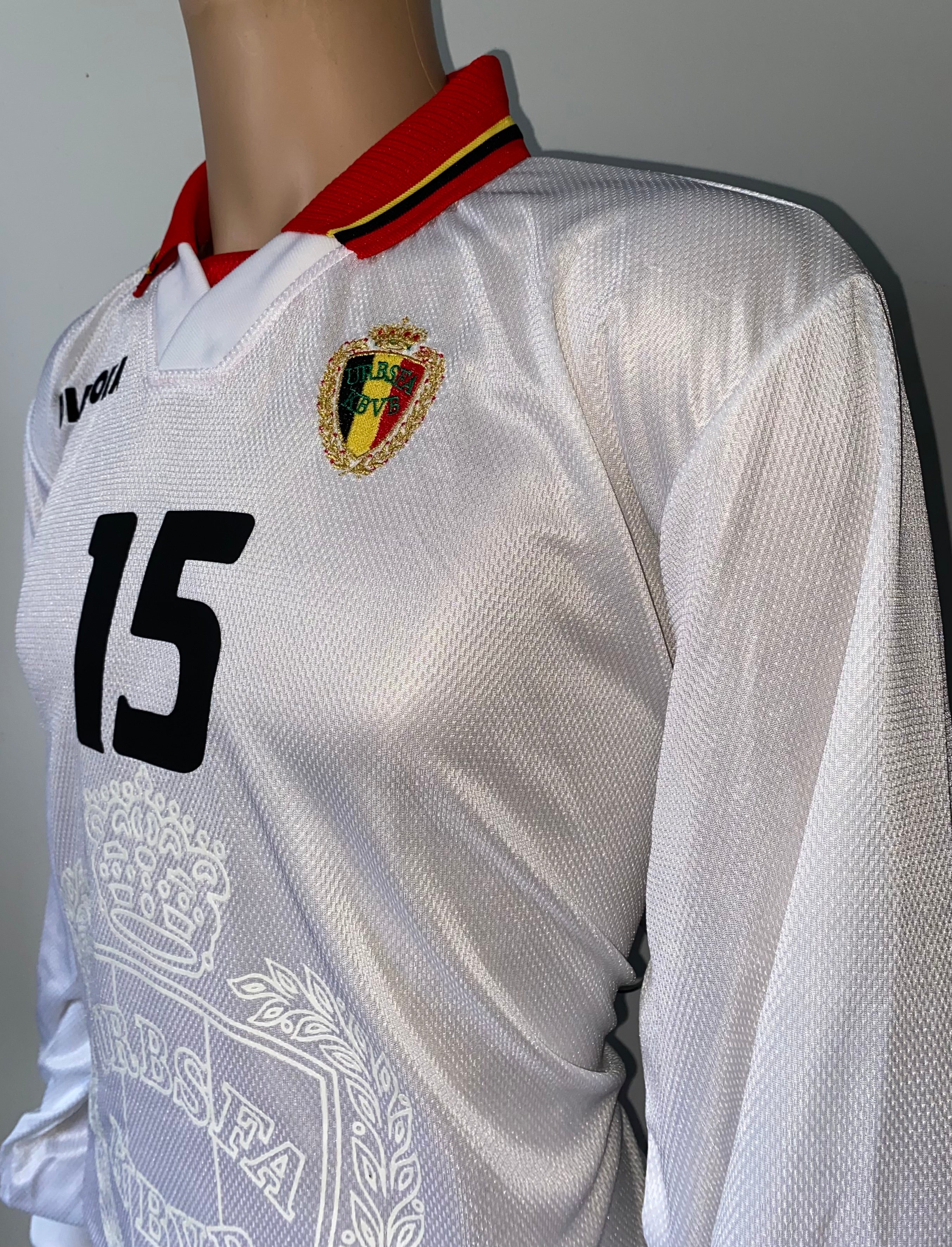 1997 BELGIUM MATCH ISSUE AWAY SHIRT #15