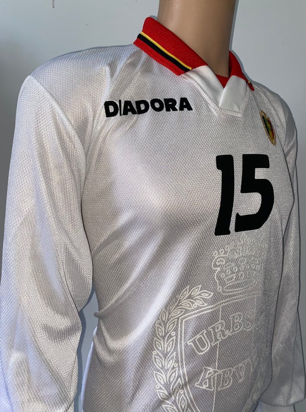 1997 BELGIUM MATCH ISSUE AWAY SHIRT #15