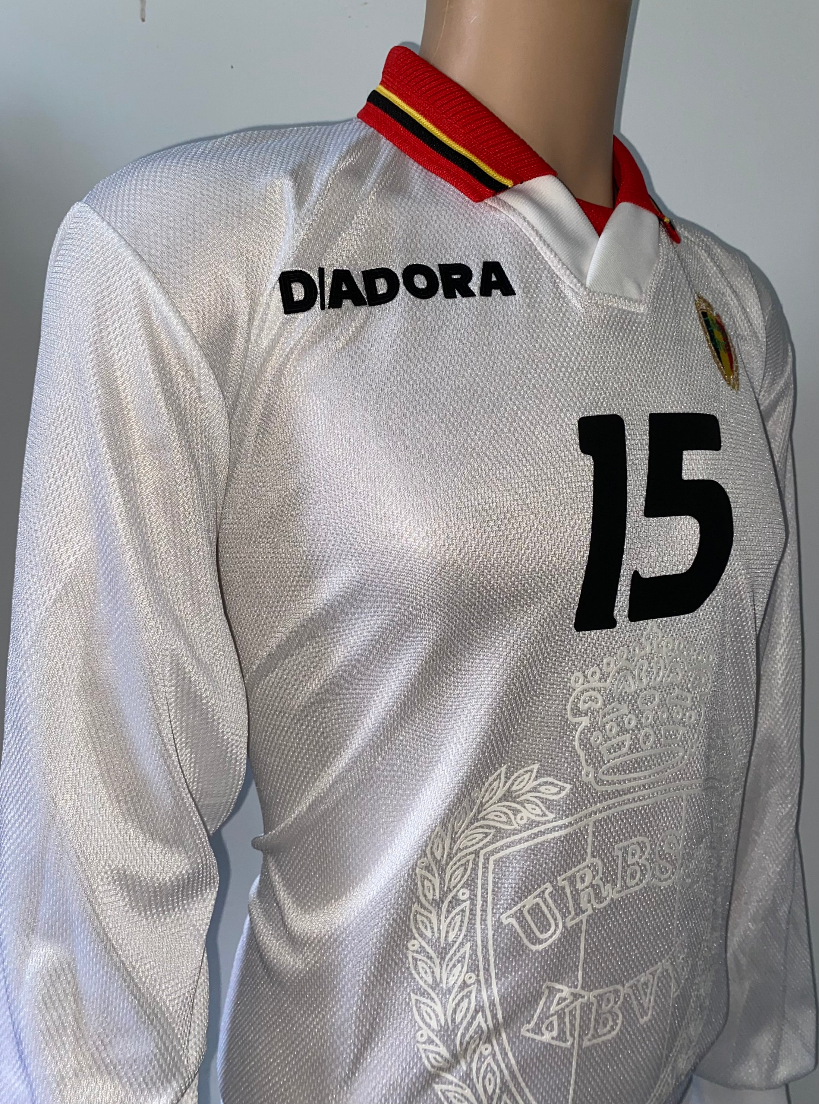 1997 BELGIUM MATCH ISSUE AWAY SHIRT #15