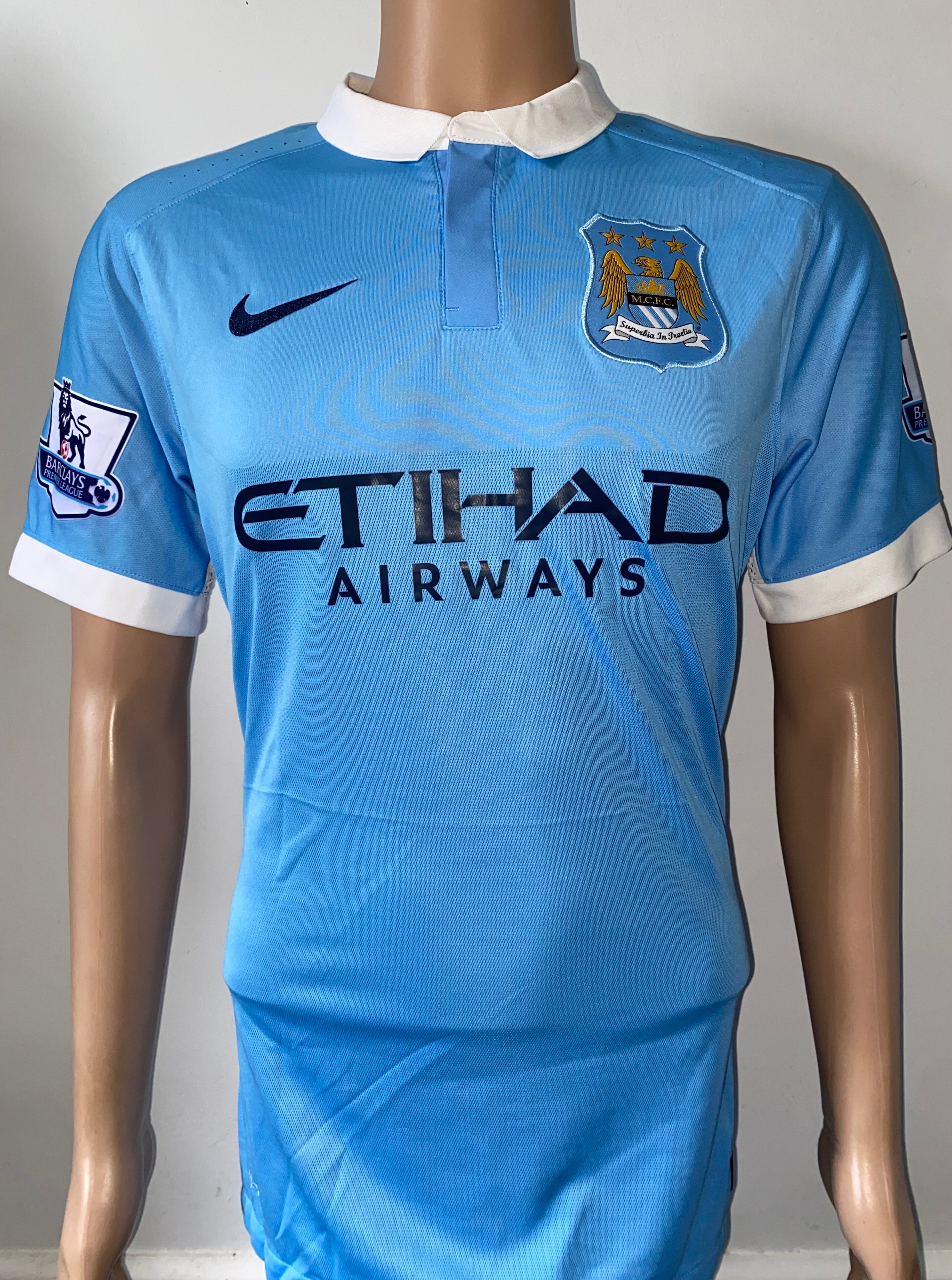2015/16 MANCHESTER CITY MATCH ISSUE HOME SHIRT (MANGALA #20)