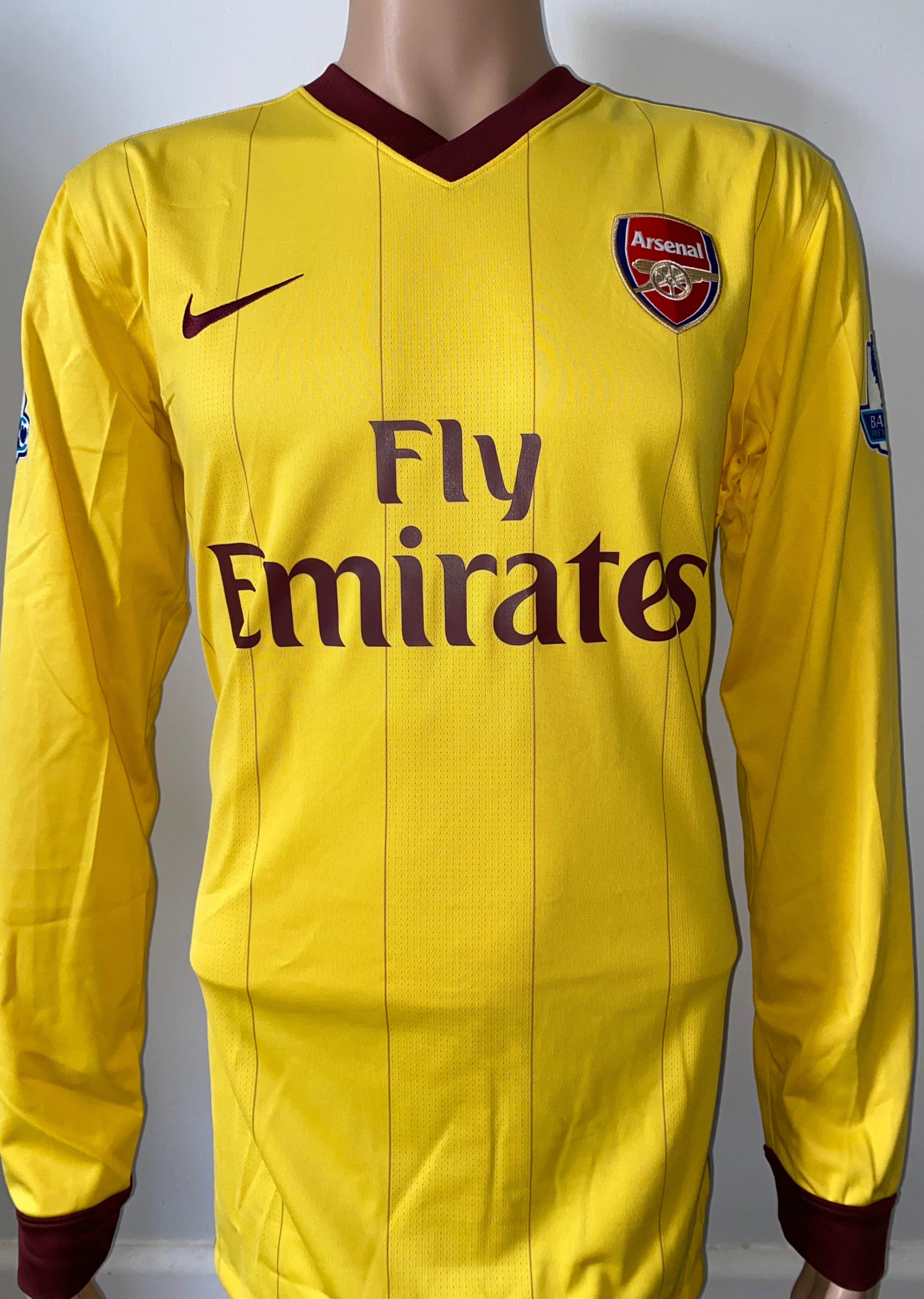 2010/11 ARSENAL MATCH ISSUE AWAY SHIRT (JENKINSON #25)