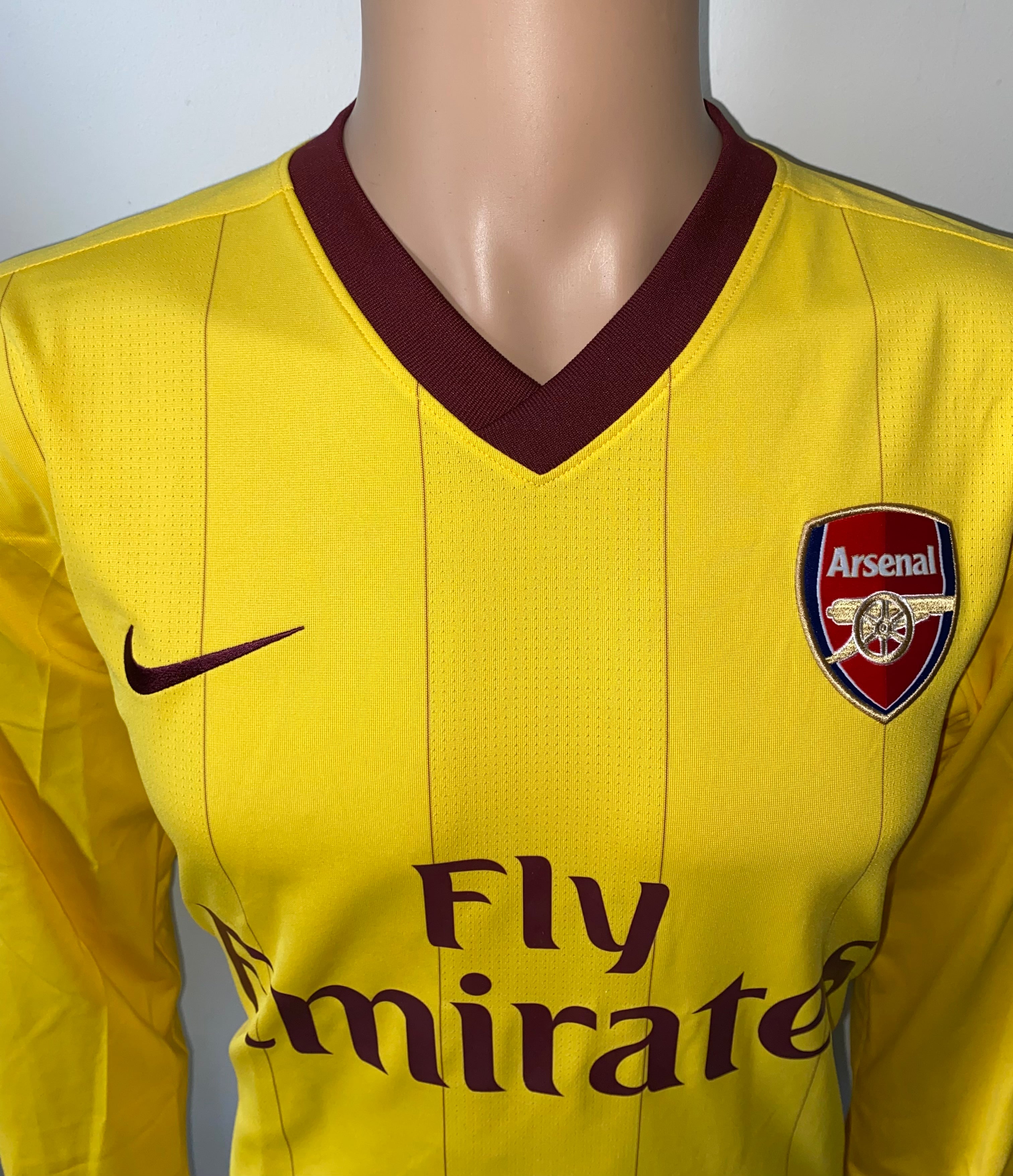 2010/11 ARSENAL MATCH ISSUE AWAY SHIRT (JENKINSON #25)