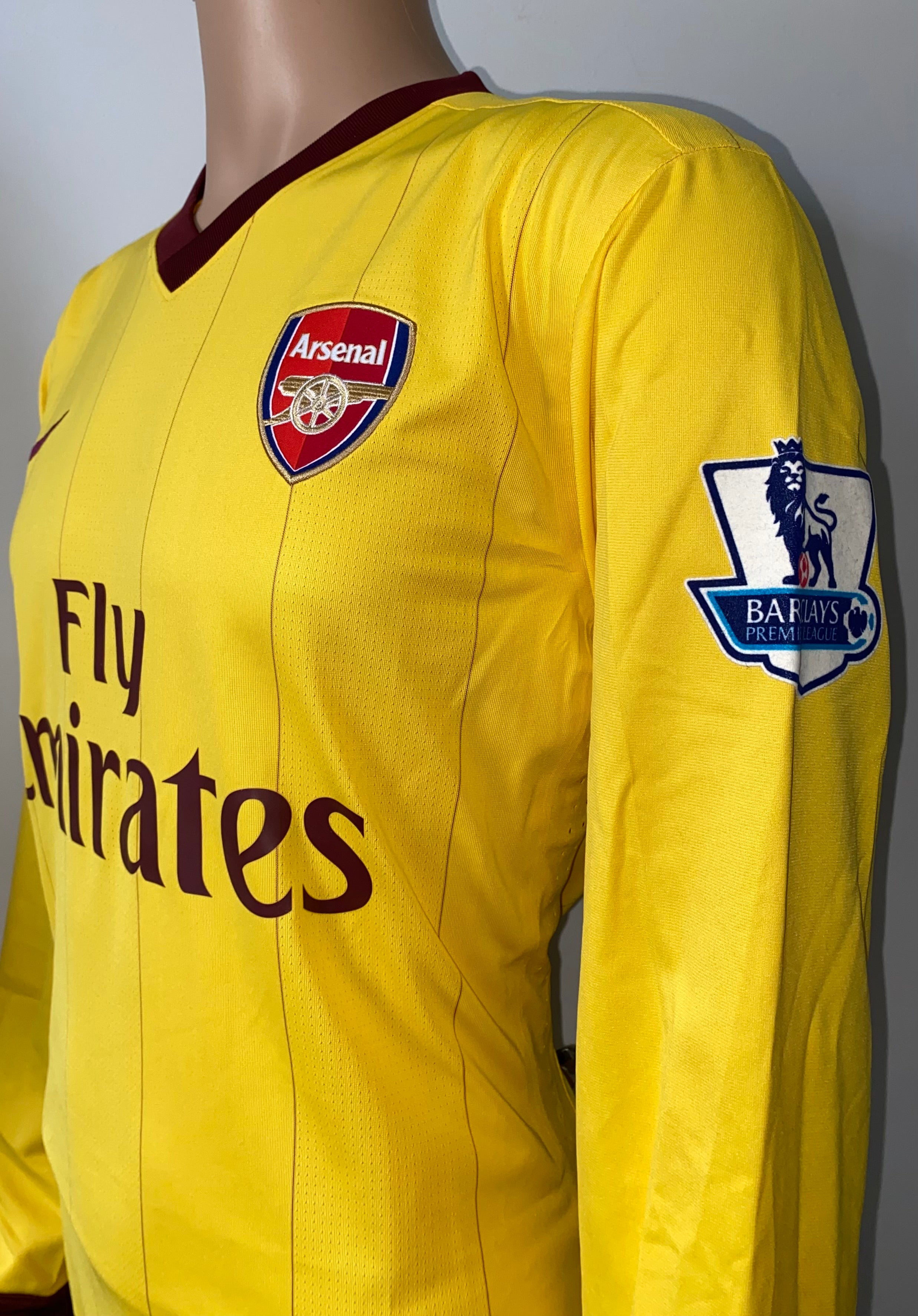 2010/11 ARSENAL MATCH ISSUE AWAY SHIRT (JENKINSON #25)