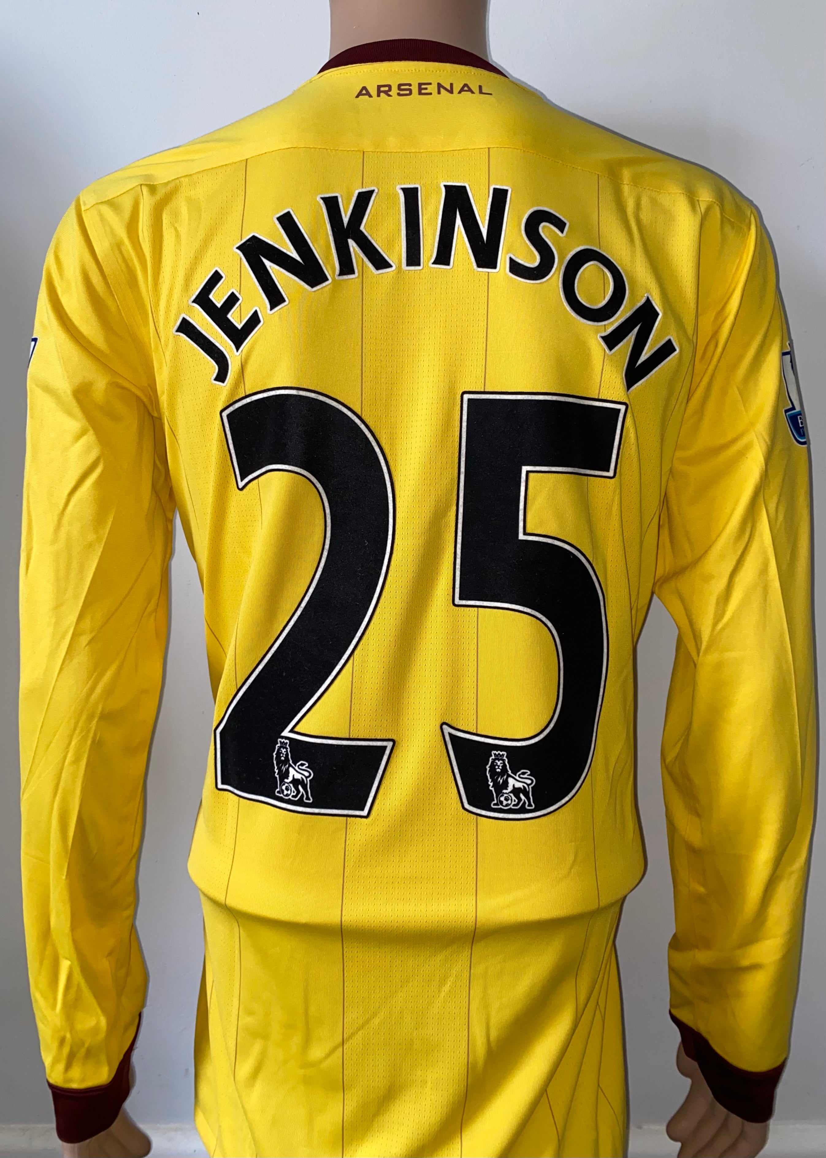 2010/11 ARSENAL MATCH ISSUE AWAY SHIRT (JENKINSON #25)