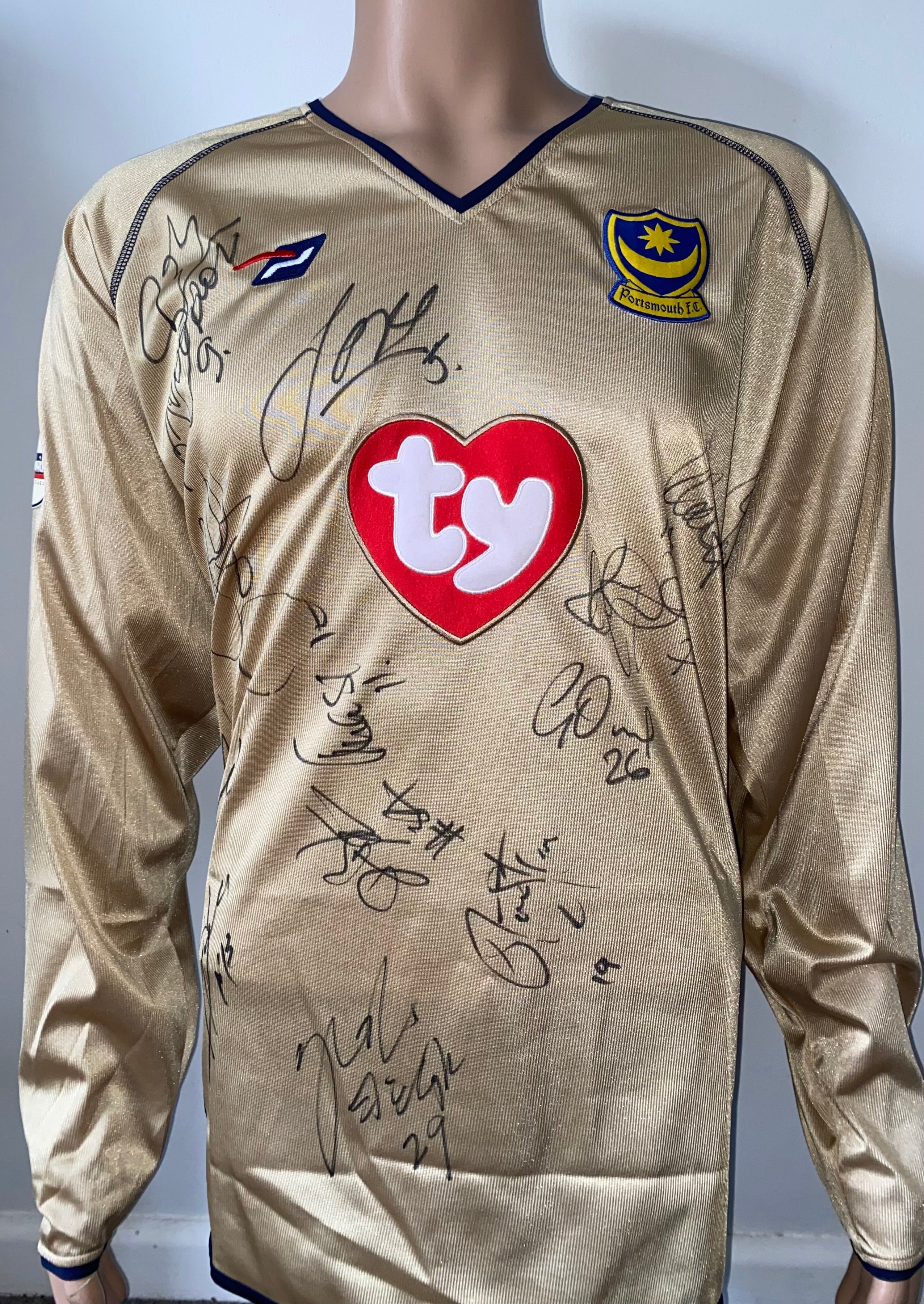 2002/03 MATCH WORN PORTSMOUTH AWAY SHIRT (RITCHIE #38)