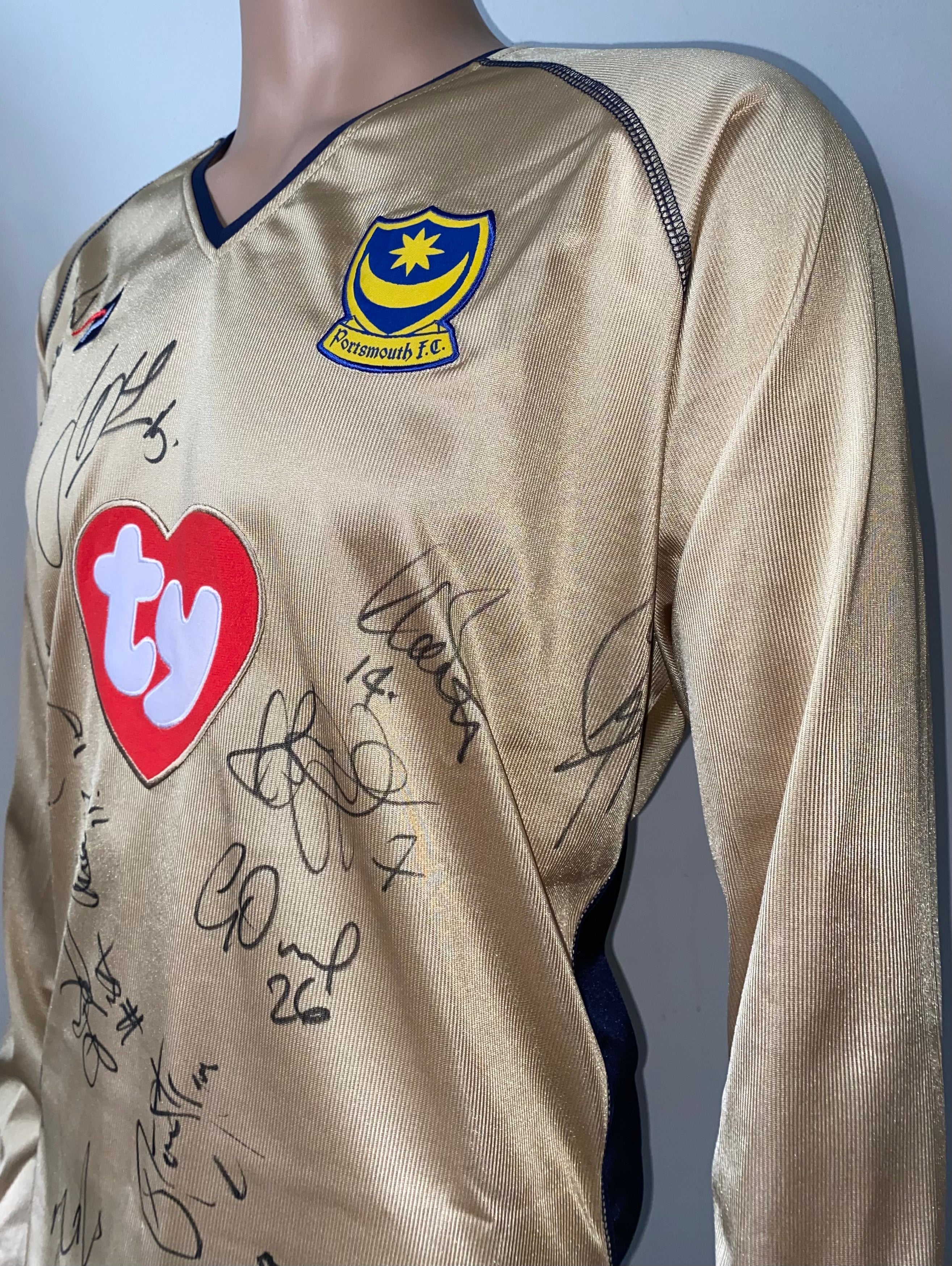 2002/03 MATCH WORN PORTSMOUTH AWAY SHIRT (RITCHIE #38)