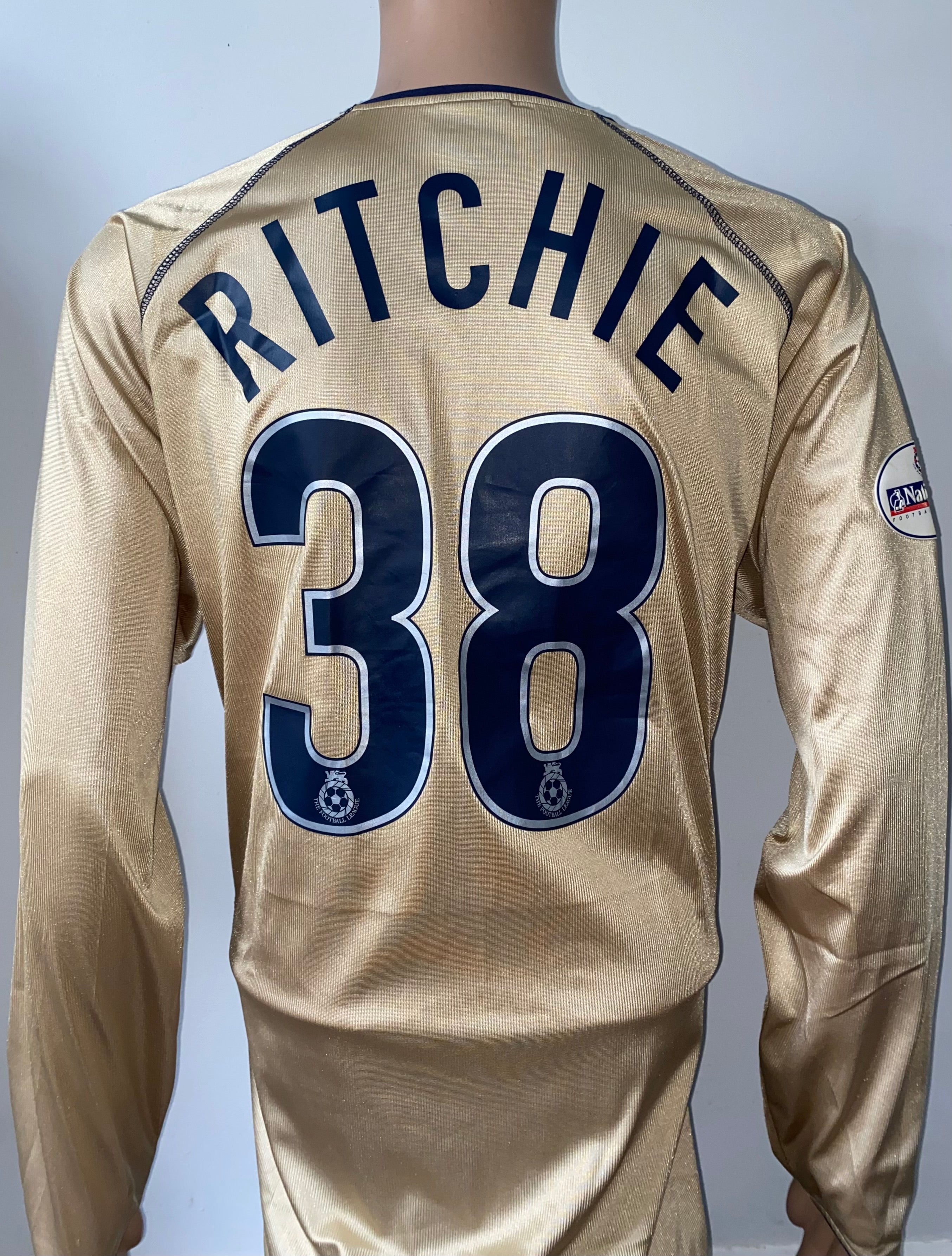 2002/03 MATCH WORN PORTSMOUTH AWAY SHIRT (RITCHIE #38)