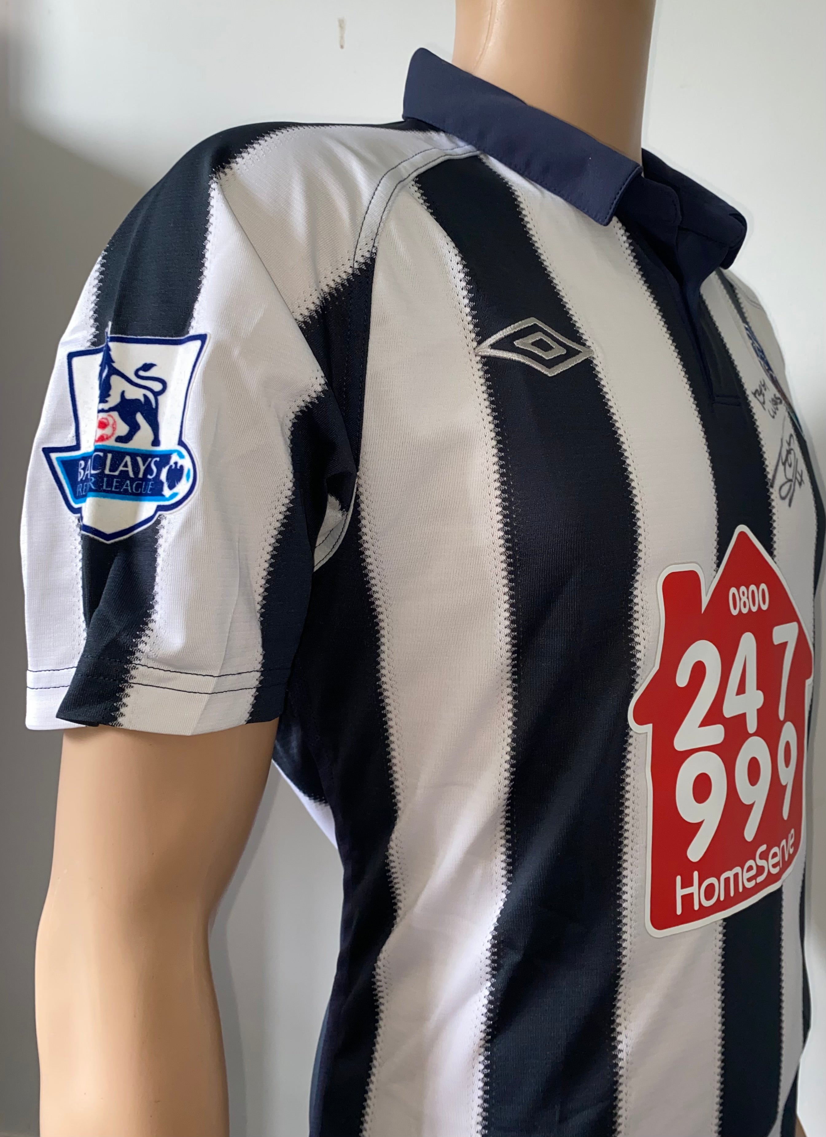2010/11 WEST BROMWICH ALBION MATCH WORN SHIRT (THOMAS #14)