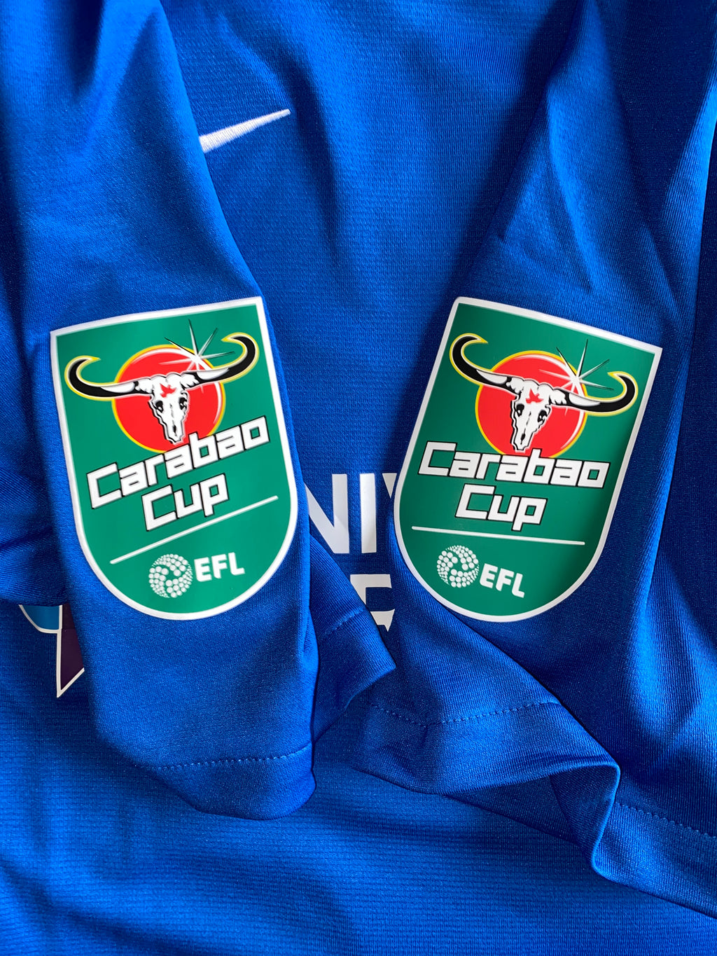 2019/20 PORTSMOUTH MATCH WORN HOME SHIRT (CASEY #31 carabao cup)
