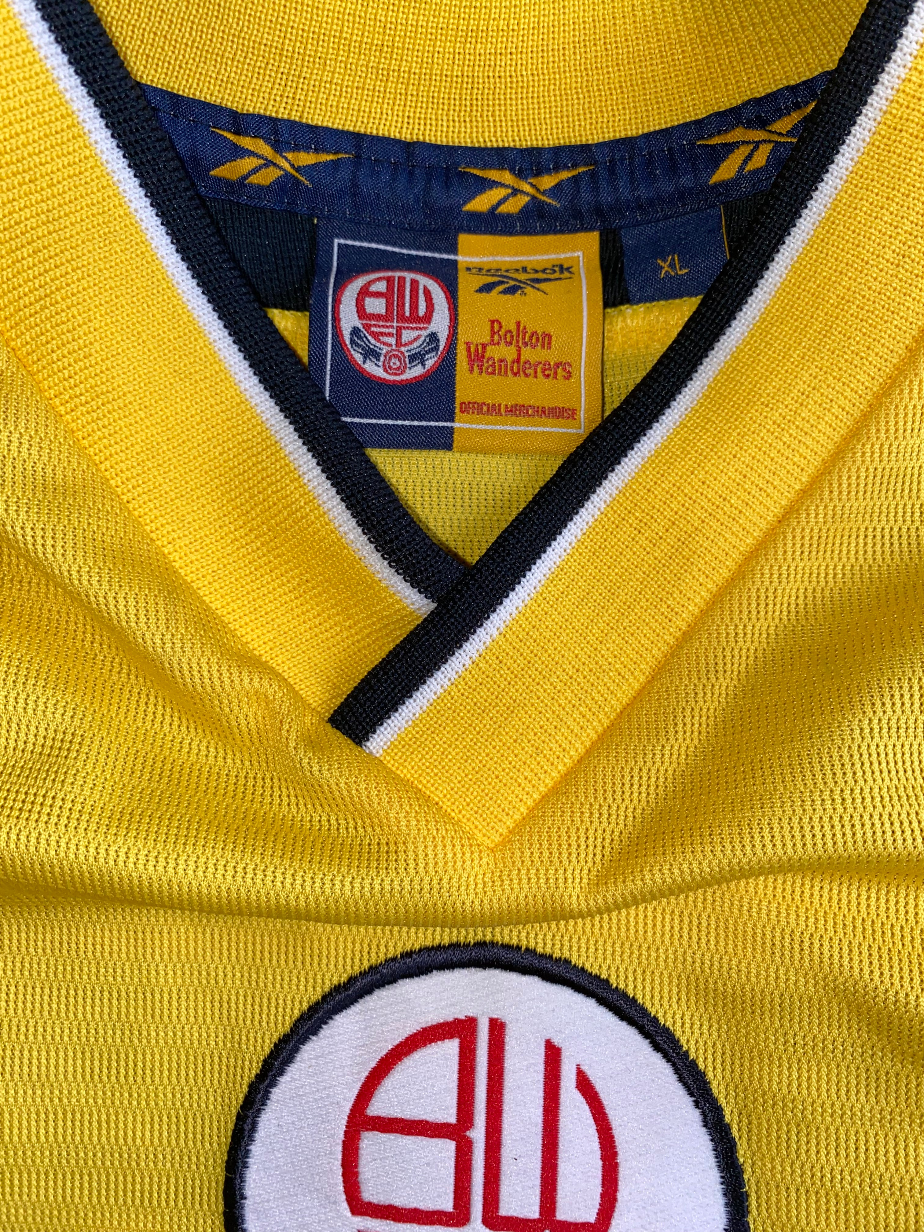 1998/99 BOLTON WANDERERS MATCH WORN AWAY SHIRT HOLDSWORTH #10