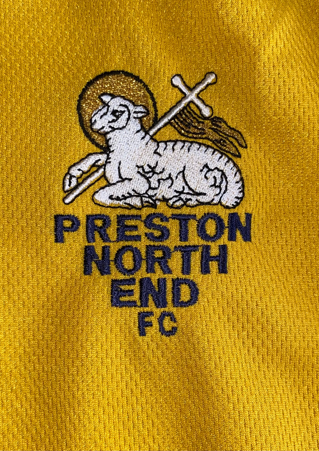 2001/02 PRESTON NORTH END MATCH WORN AWAY SHIRT (WRIGHT #23)