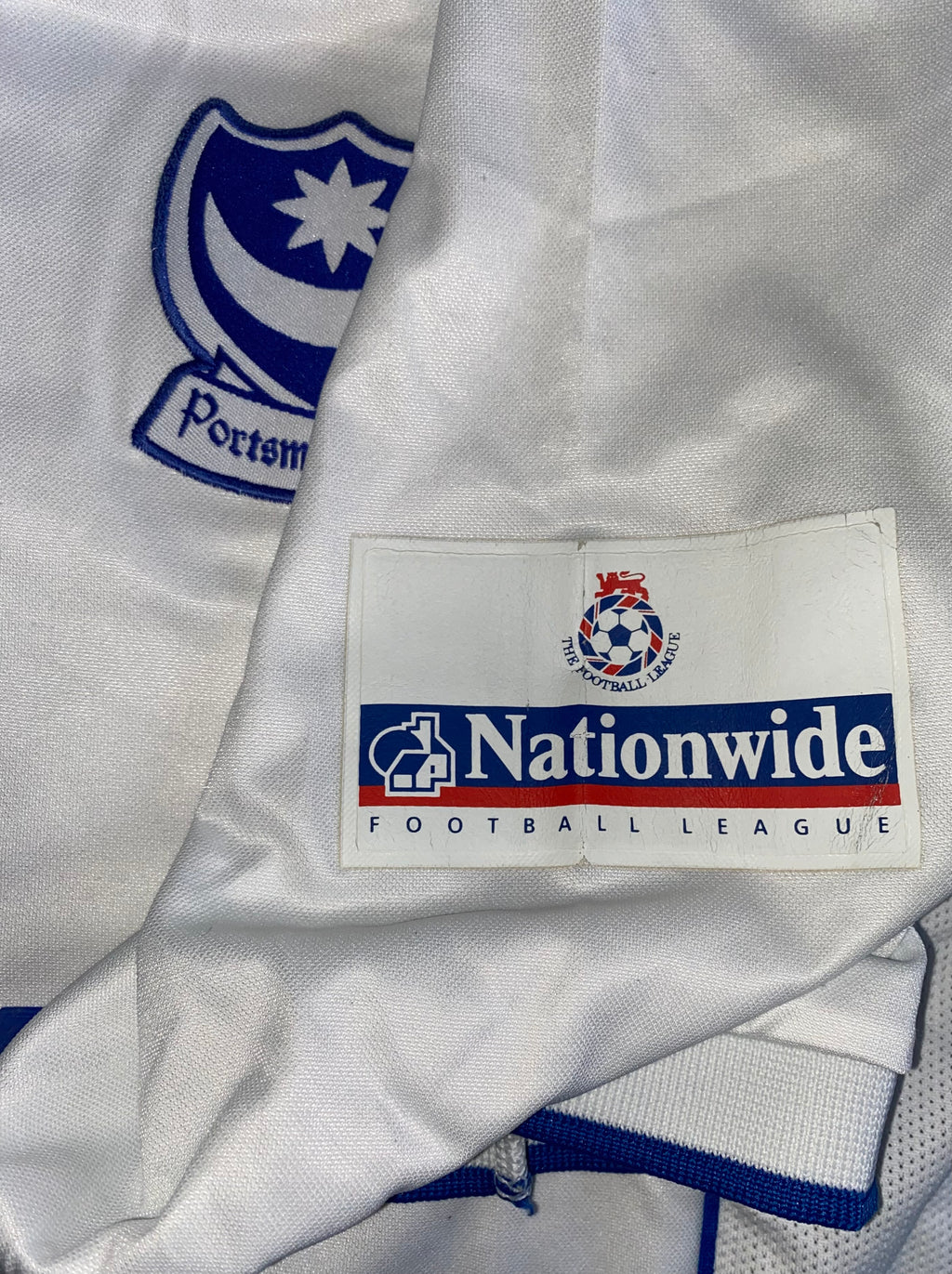 2000/01 PORTSMOUTH MATCH ISSUE HOME SHIRT (ALLEN #20)