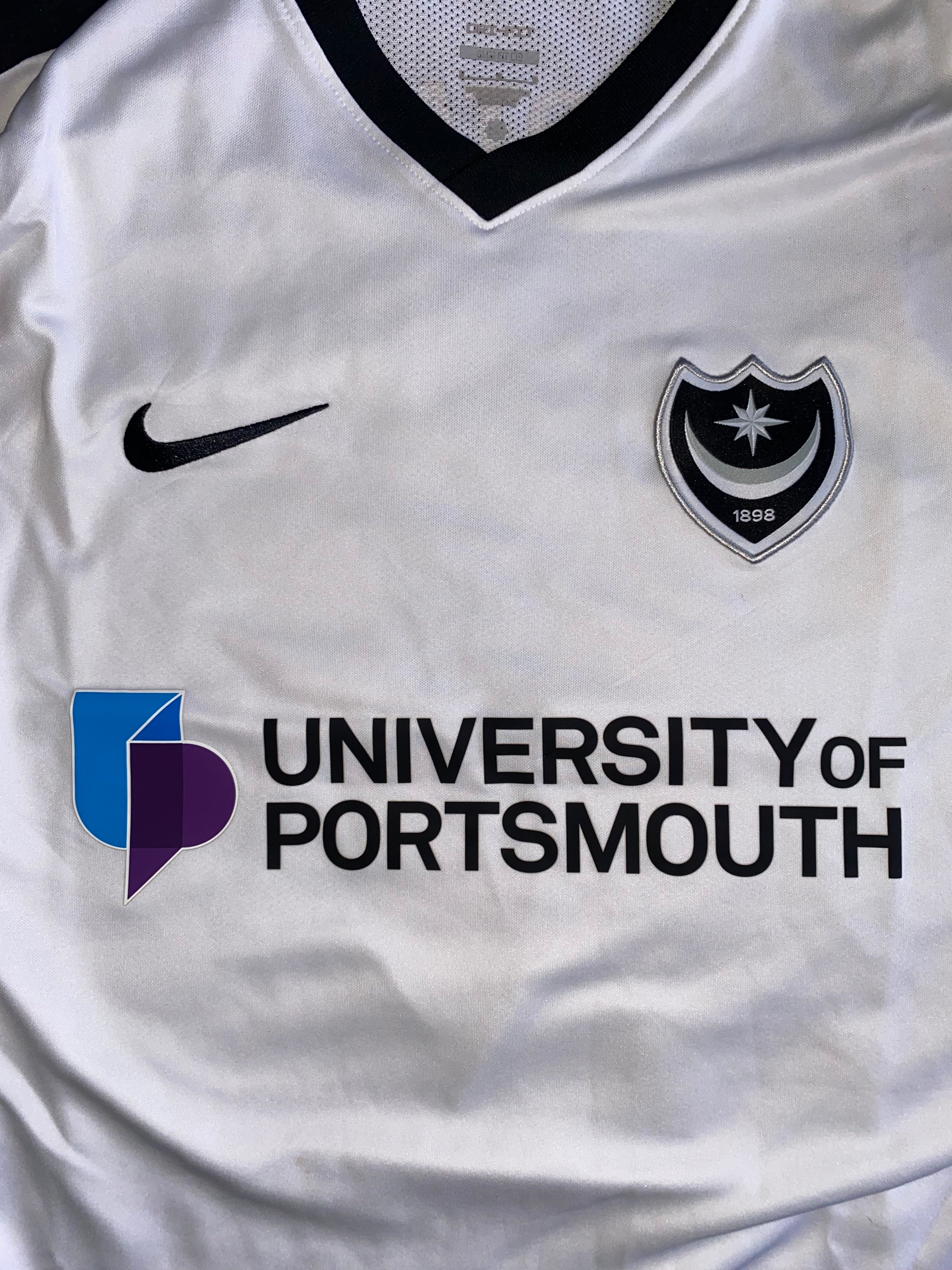2021/22 PORTSMOUTH MATCH WORN AWAY SHIRT (DOWNING #26)