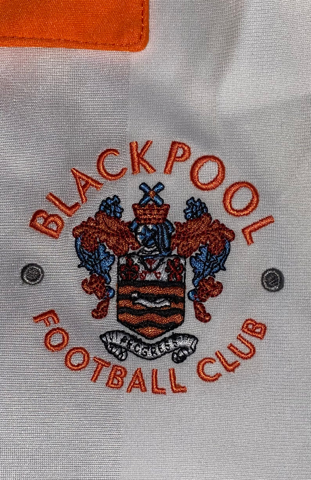 2012/13 BLACKPOOL MATCH WORN AWAY SHIRT (OSBOURNE #18 v LEICESTER CITY)