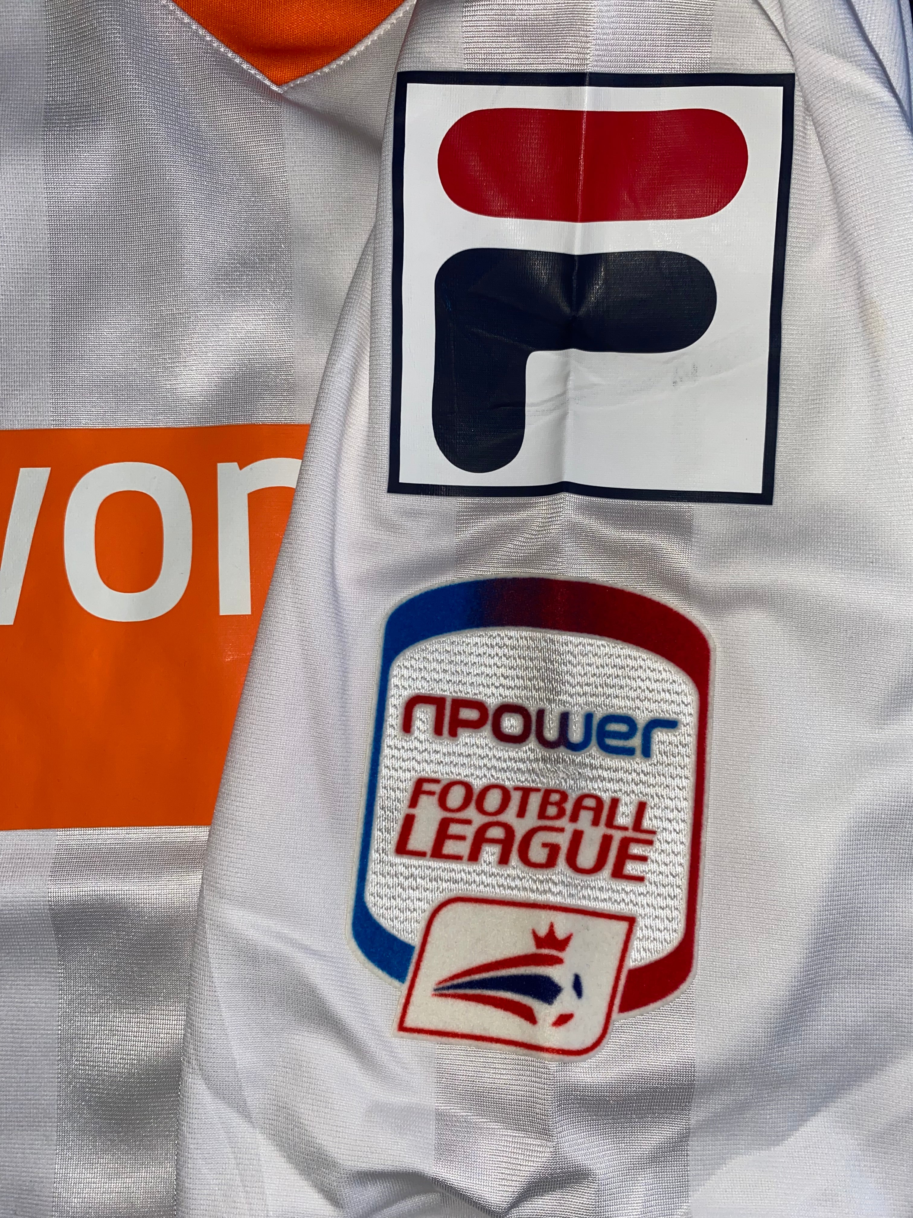2012/13 BLACKPOOL MATCH WORN AWAY SHIRT (OSBOURNE #18 v LEICESTER CITY)