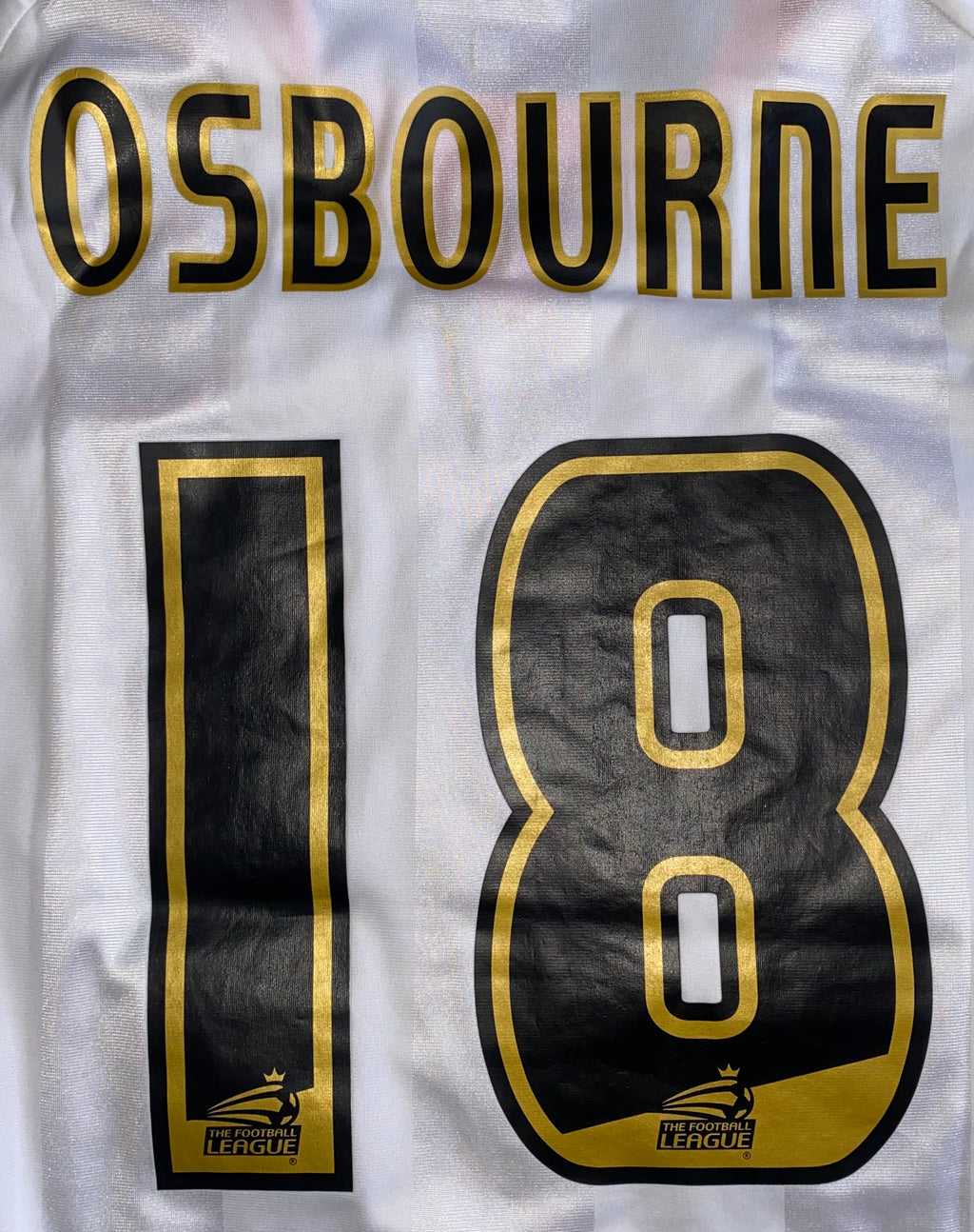 2012/13 BLACKPOOL MATCH WORN AWAY SHIRT (OSBOURNE #18 v LEICESTER CITY)