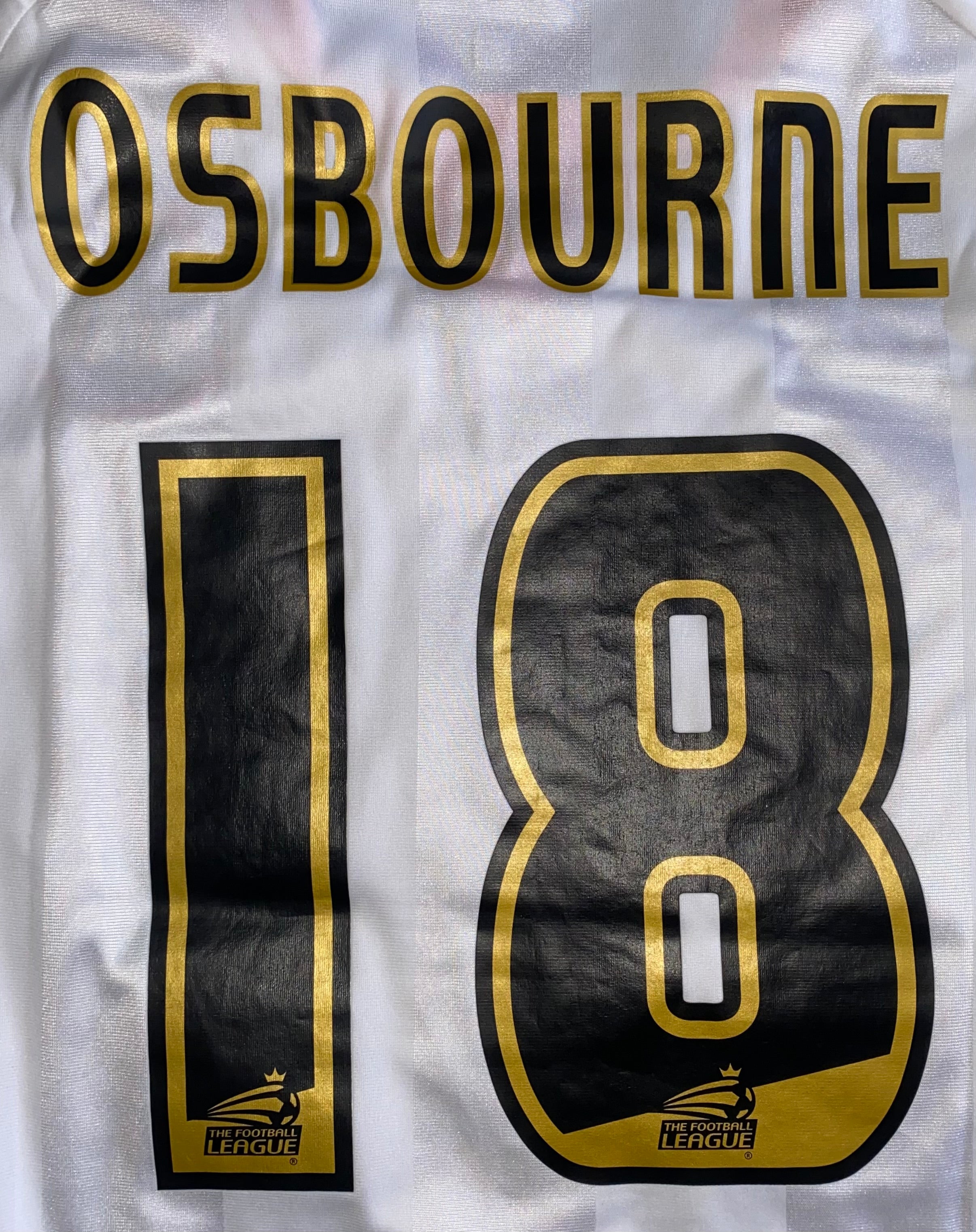 2012/13 BLACKPOOL MATCH WORN AWAY SHIRT (OSBOURNE #18 v LEICESTER CITY)