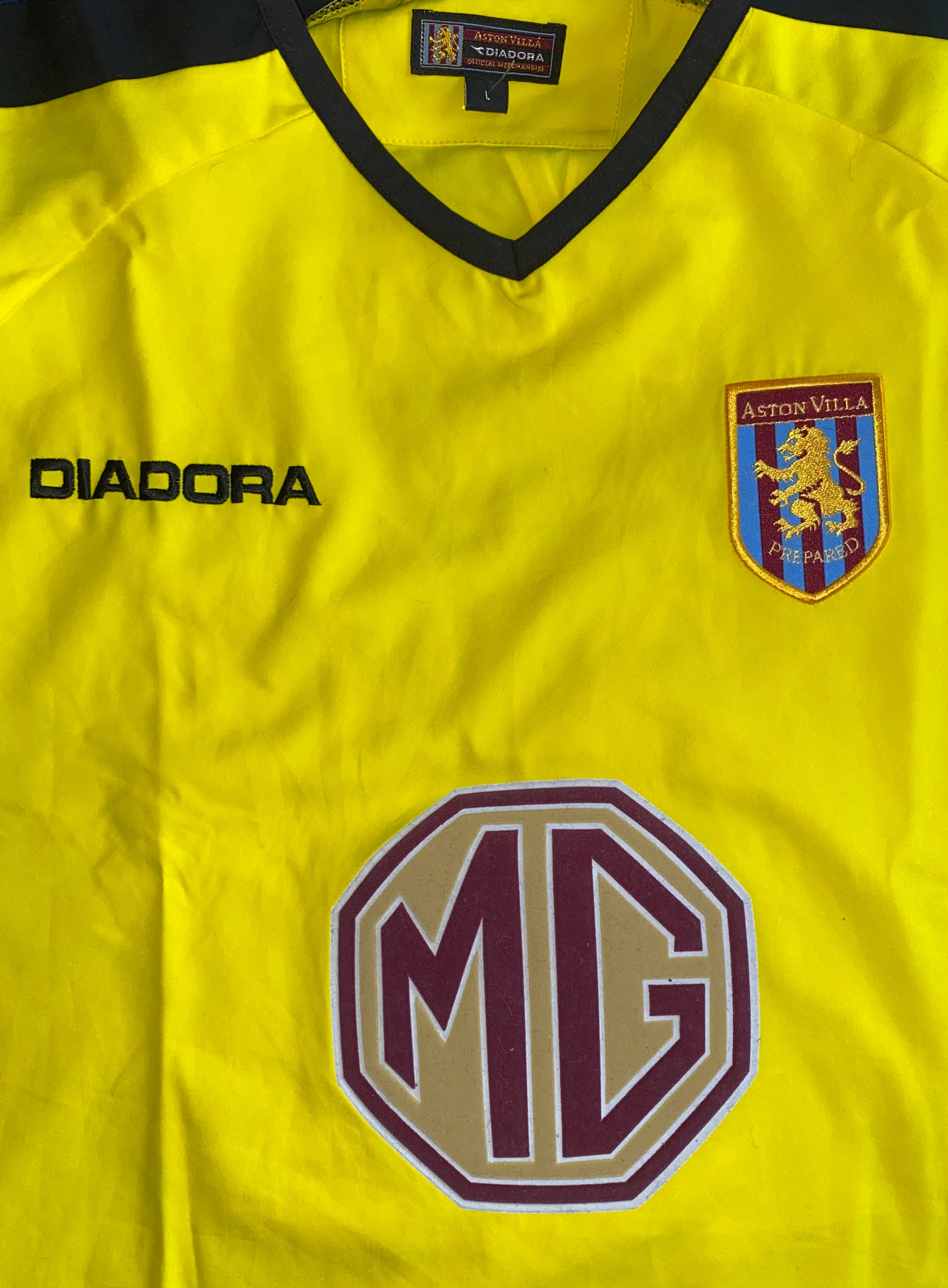 2003/04 ASTON VILLA MATCH ISSUE AWAY SHIRT (JACKMAN #28)