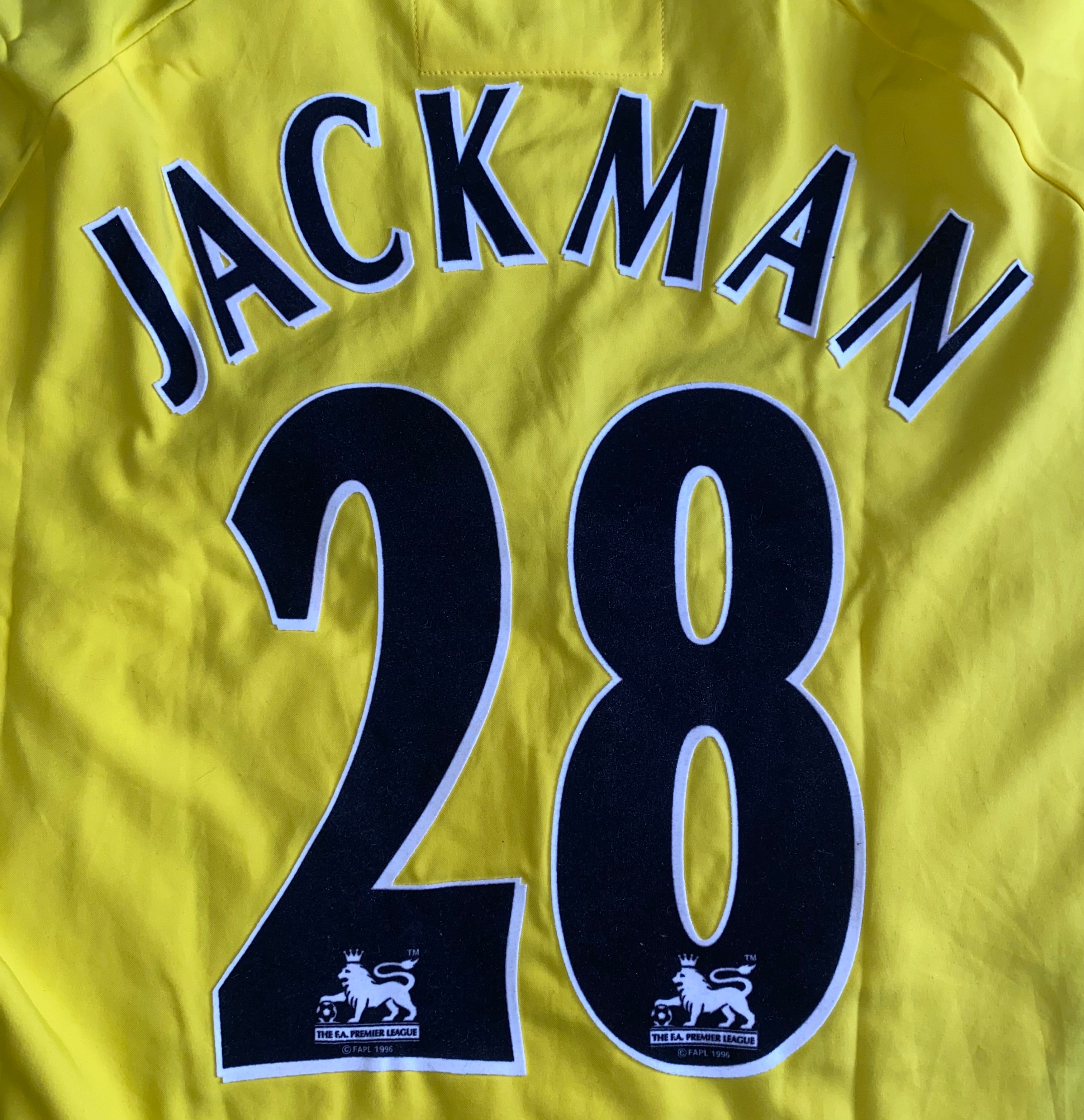 2003/04 ASTON VILLA MATCH ISSUE AWAY SHIRT (JACKMAN #28)