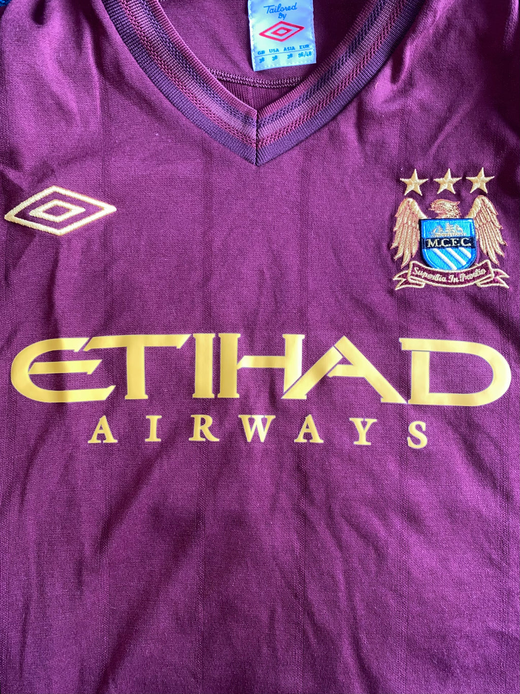 2012/13 MANCHESTER CITY MATCH ISSUE AWAY SHIRT (CLICHY #22)