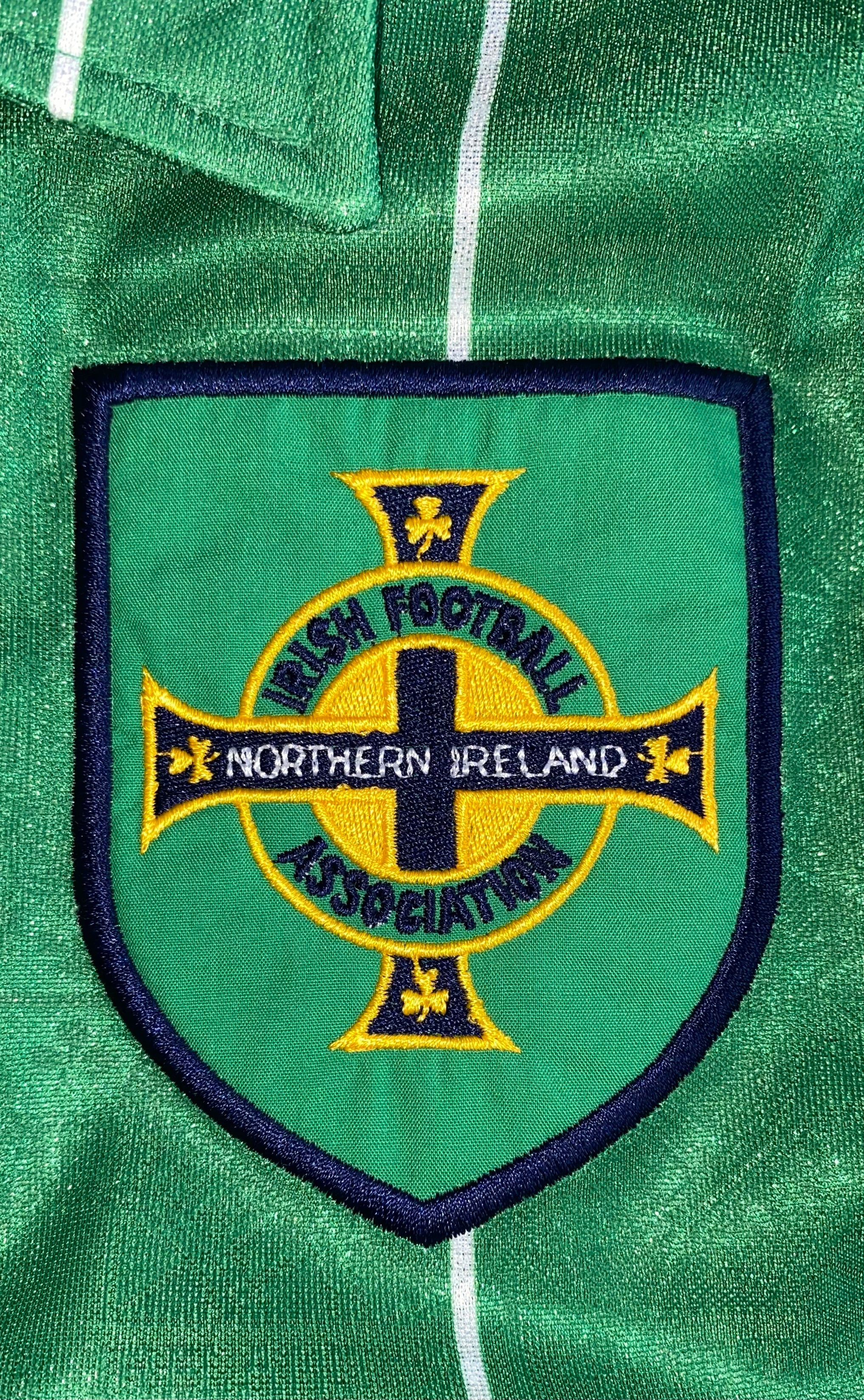 1993 NORTHERN IRELAND MATCH WORN HOME SHIRT (MCGIBBON #16)