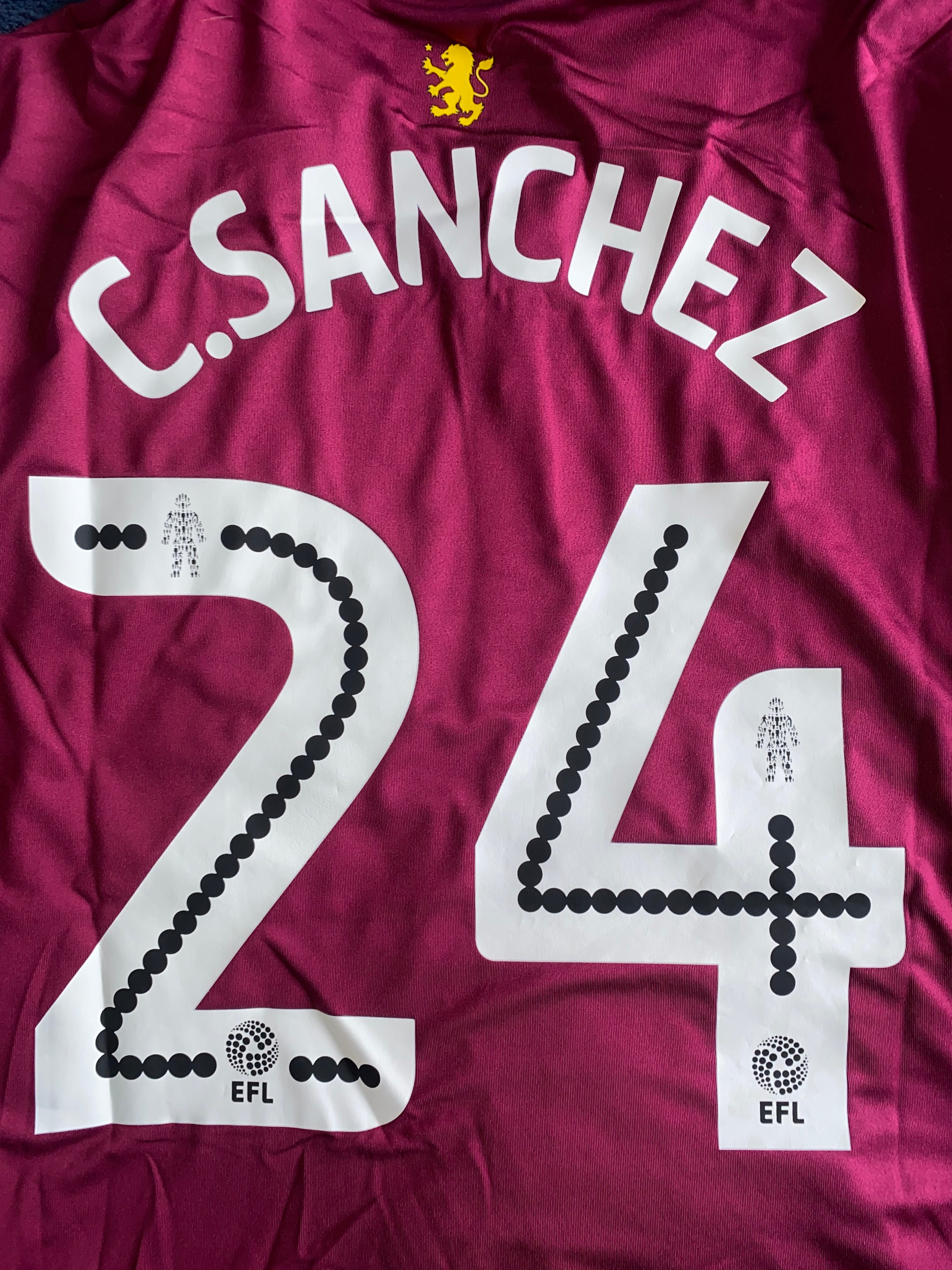 2016/17 ASTON VILLA MATCH ISSUE HOME SHIRT (BENNETT #3)