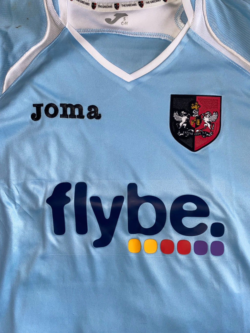 2013/14 ELLIOT CHAMBERLAIN MATCH WORN EXETER CITY AWAY SHIRT