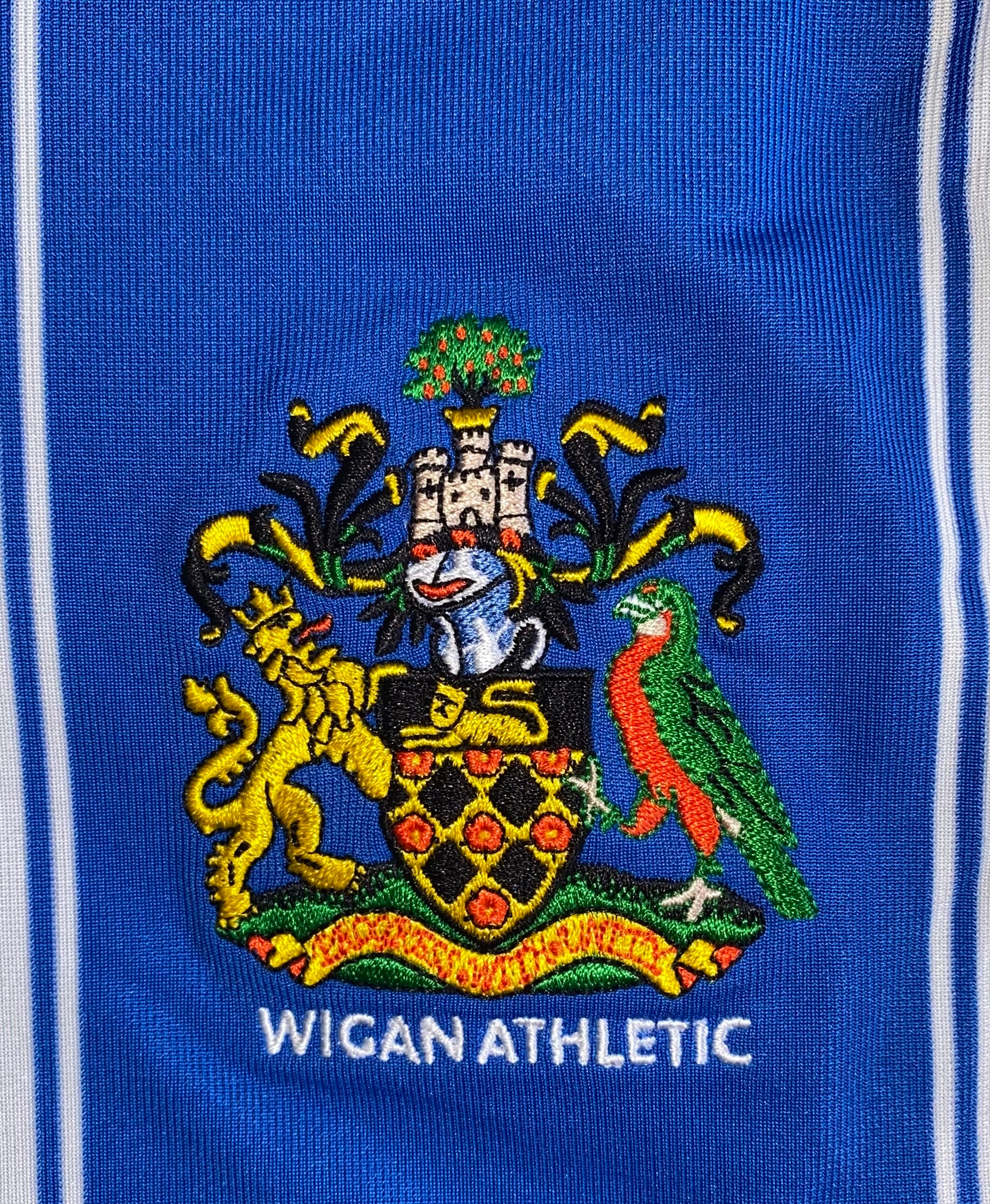2007/08 WIGAN ATHLETIC MATCH WORN HOME SHIRT (SCHARNER #18)