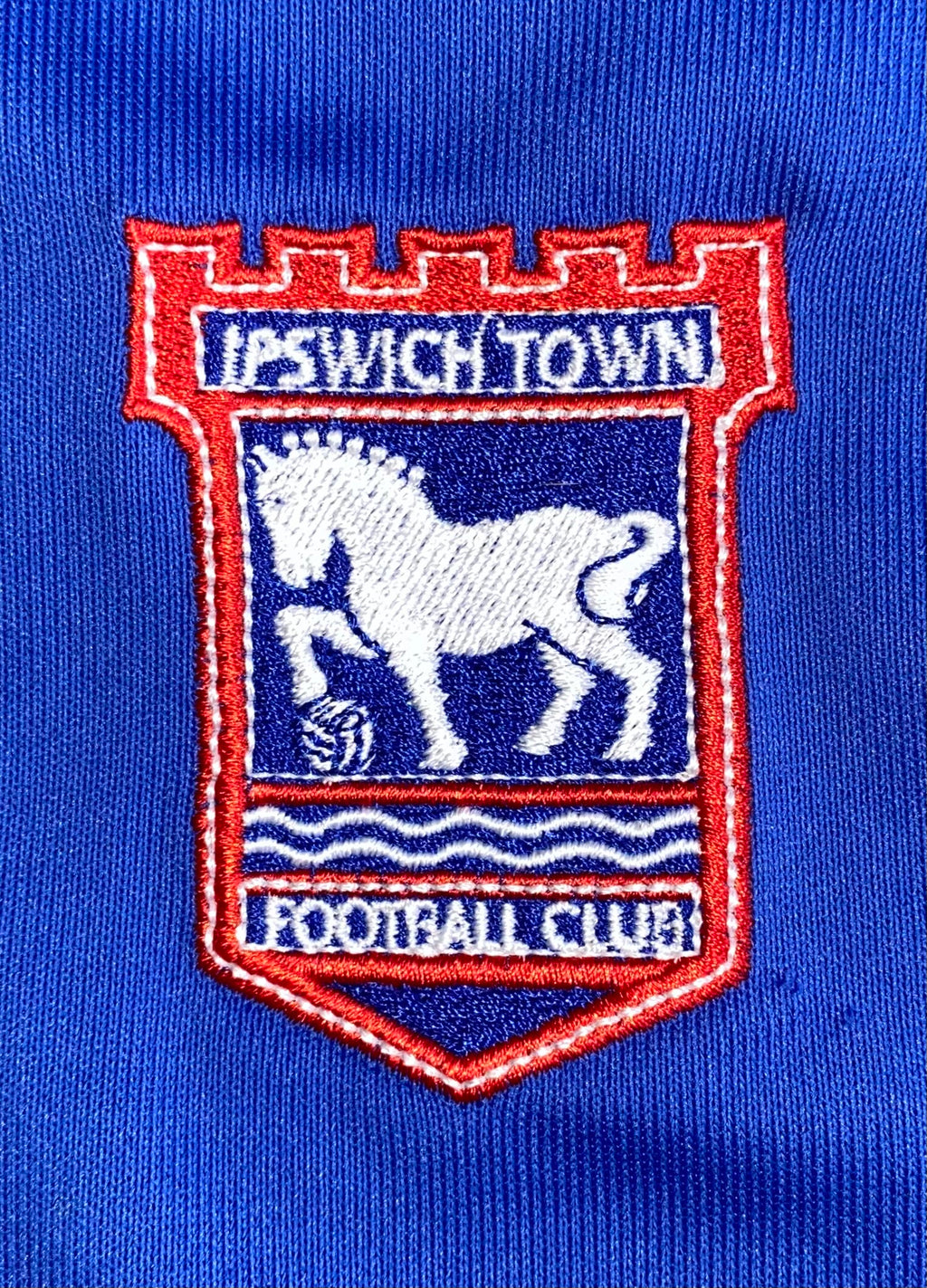 2001/02 IPSWICH TOWN MATCH WORN HOME SHIRT (ABIDALLAH 28)