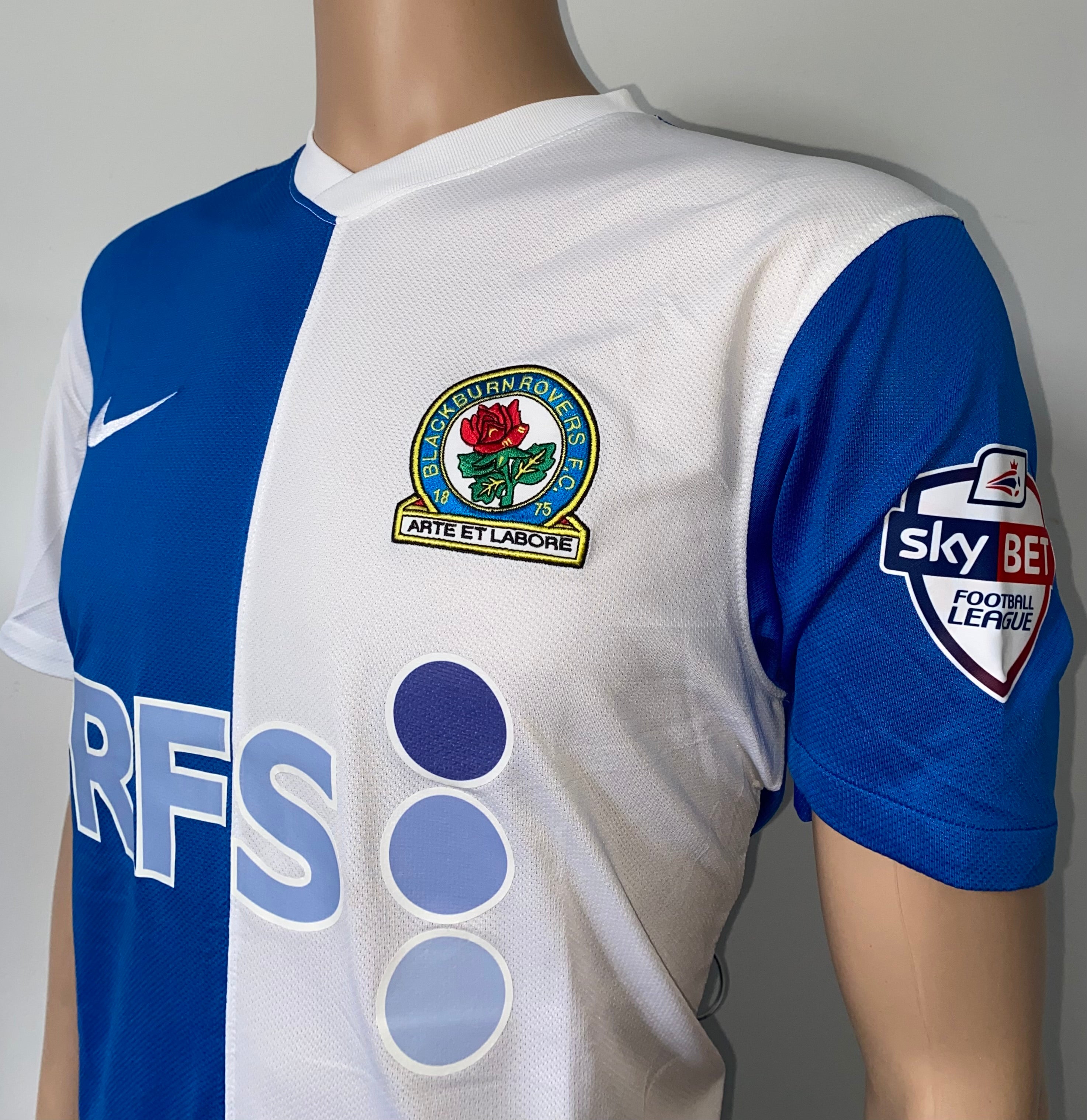 2013/14 BLACKBURN ROVERS MATCH WORN AWAY SHIRT (SPUR #3)